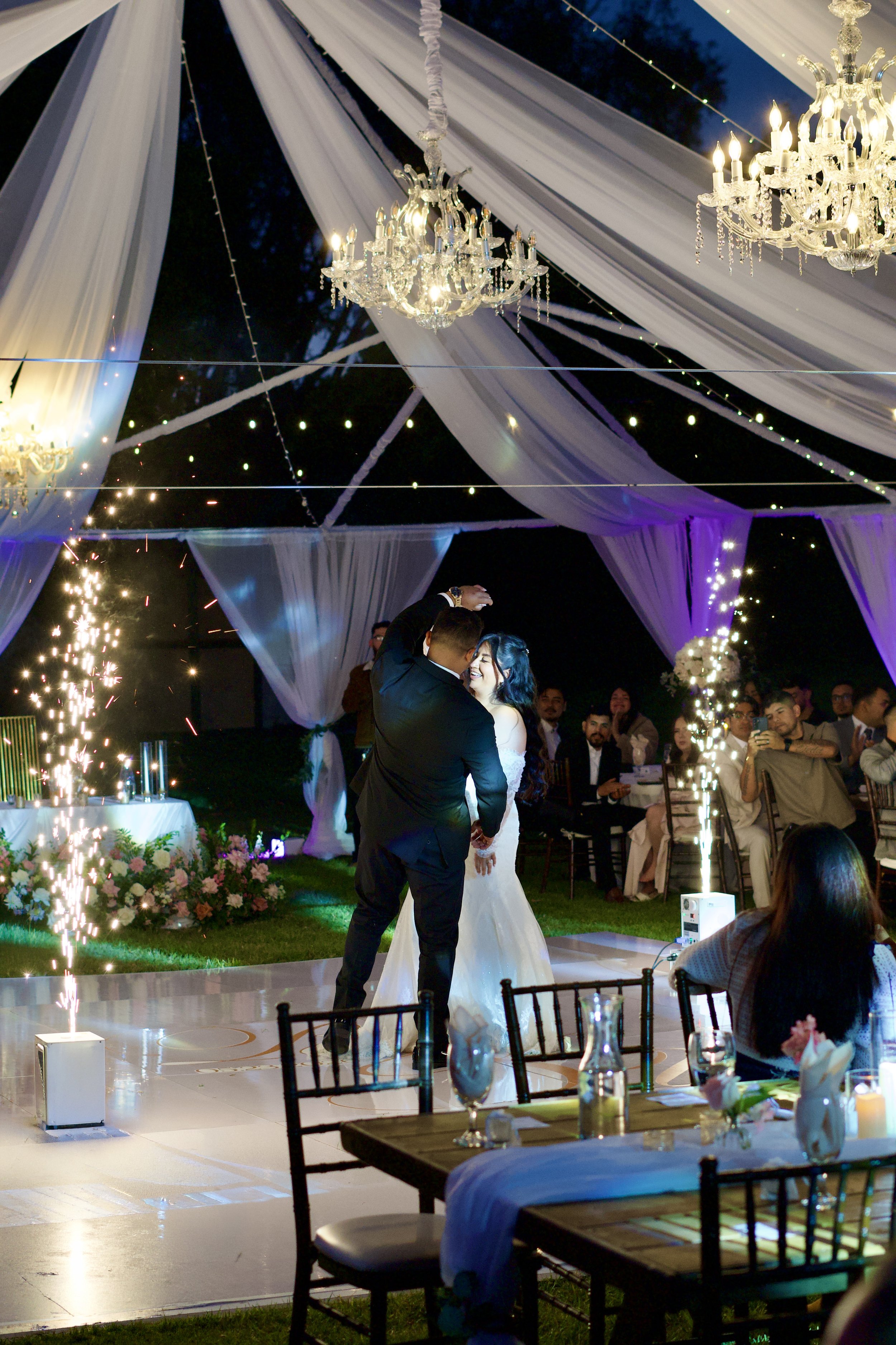 Wedding reception setup at Swiss Park & Hall San Diego Chula Vista