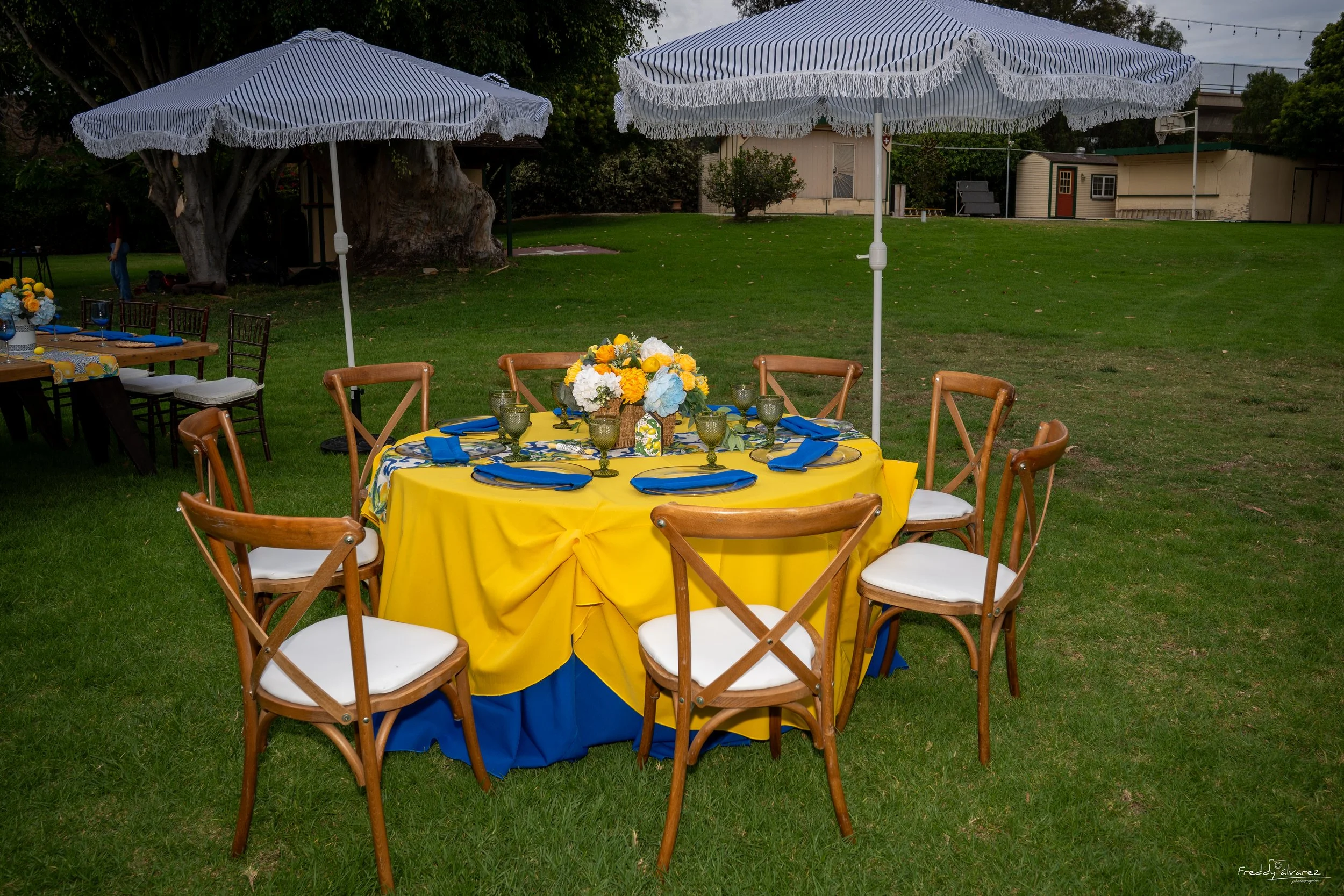 Elegant table centerpiece setup Swiss Park & Hall San Diego Chula Vista CA