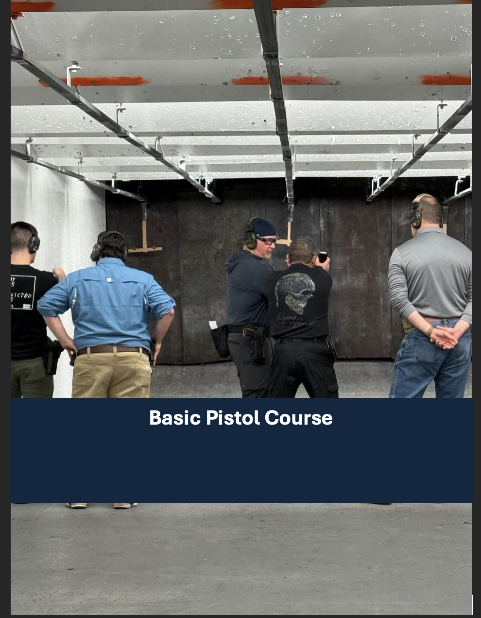 Basic Pistol Course — June 23, 2026 @ 7:45am