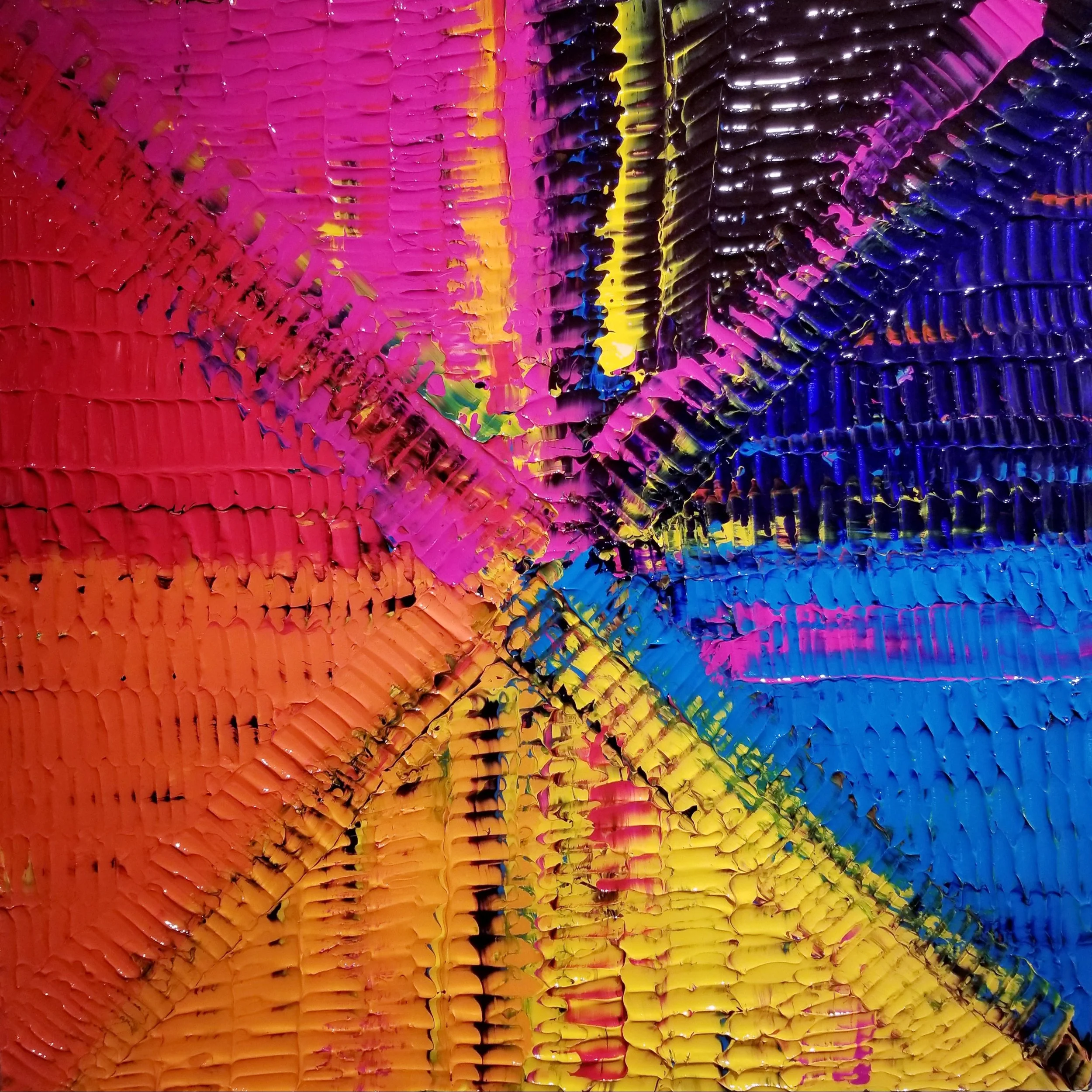 Conflation - 36"x36"x1.5" Acrylic on gallery-wrapped canvas