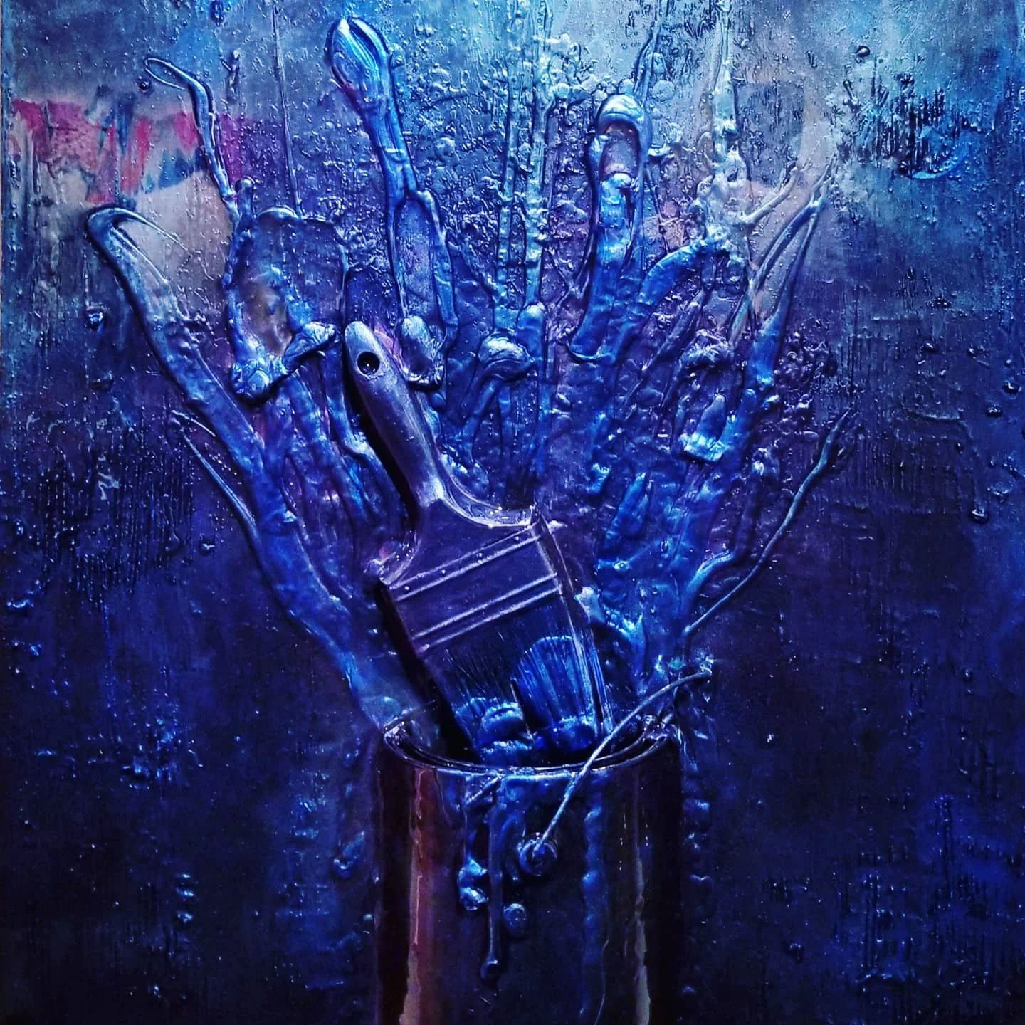 Tools of Ignorance IIIMixed media on gallery-wrapped canvas measuring 36"x36"x6"