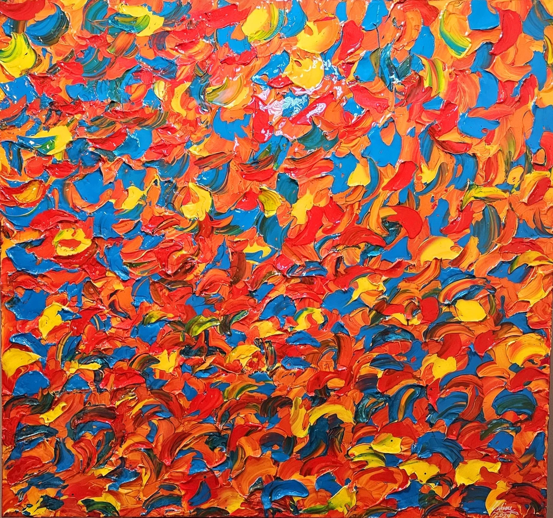 Autumnal Splendor
Acrylic on gallery-wrapped canvas measuring 36”x36”x1.5”