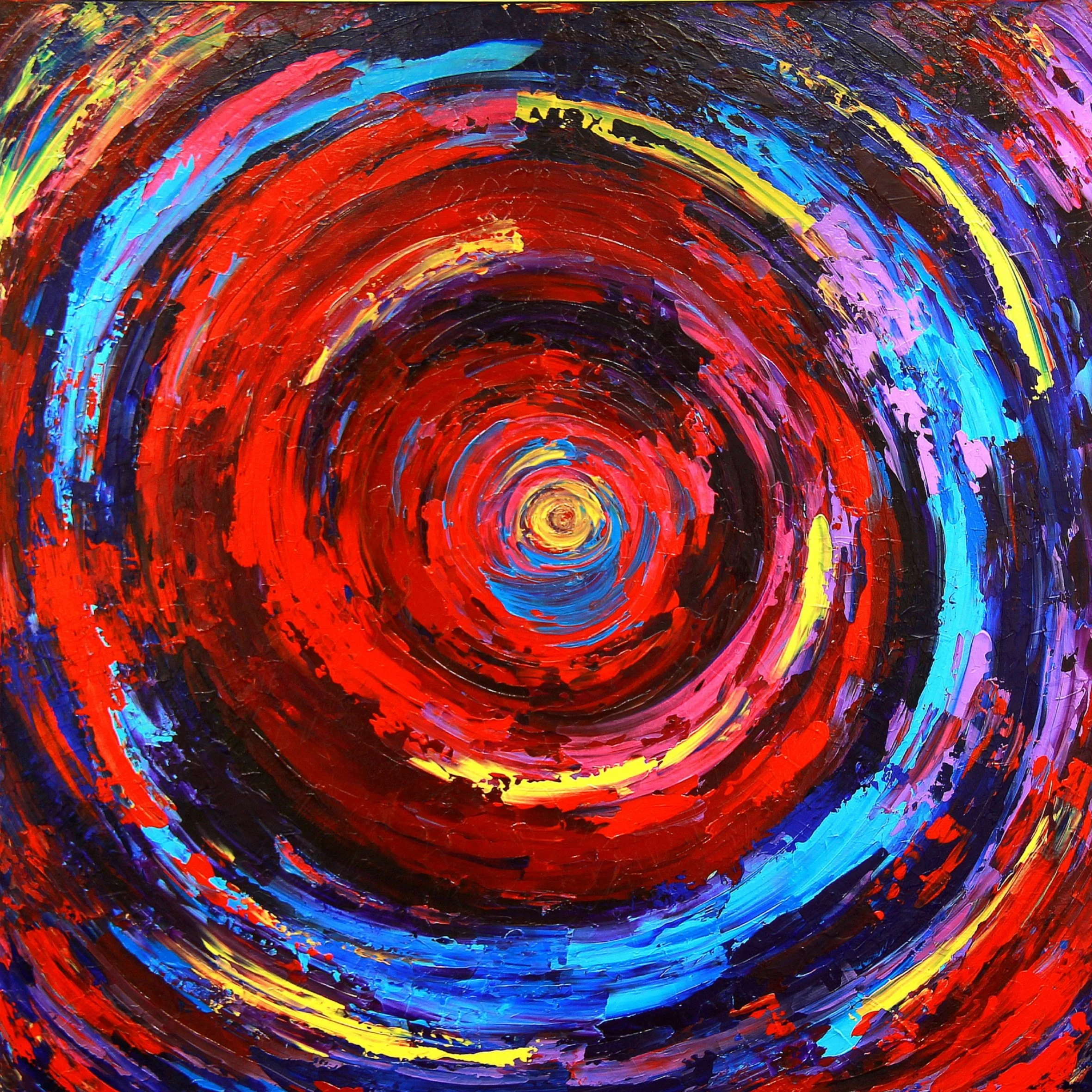 Vortex - 48"x48"x1.5" Acrylic on gallery-wrapped canvas 