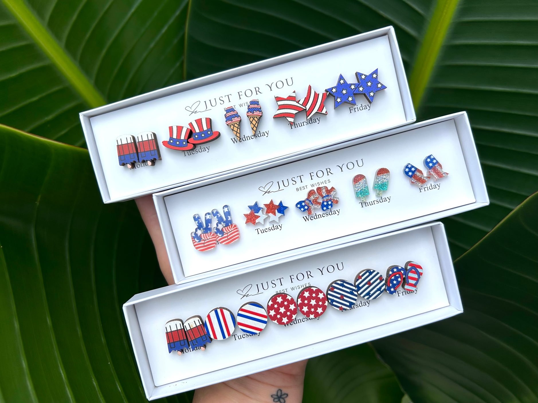 Patriotic Spirit Earrings Set