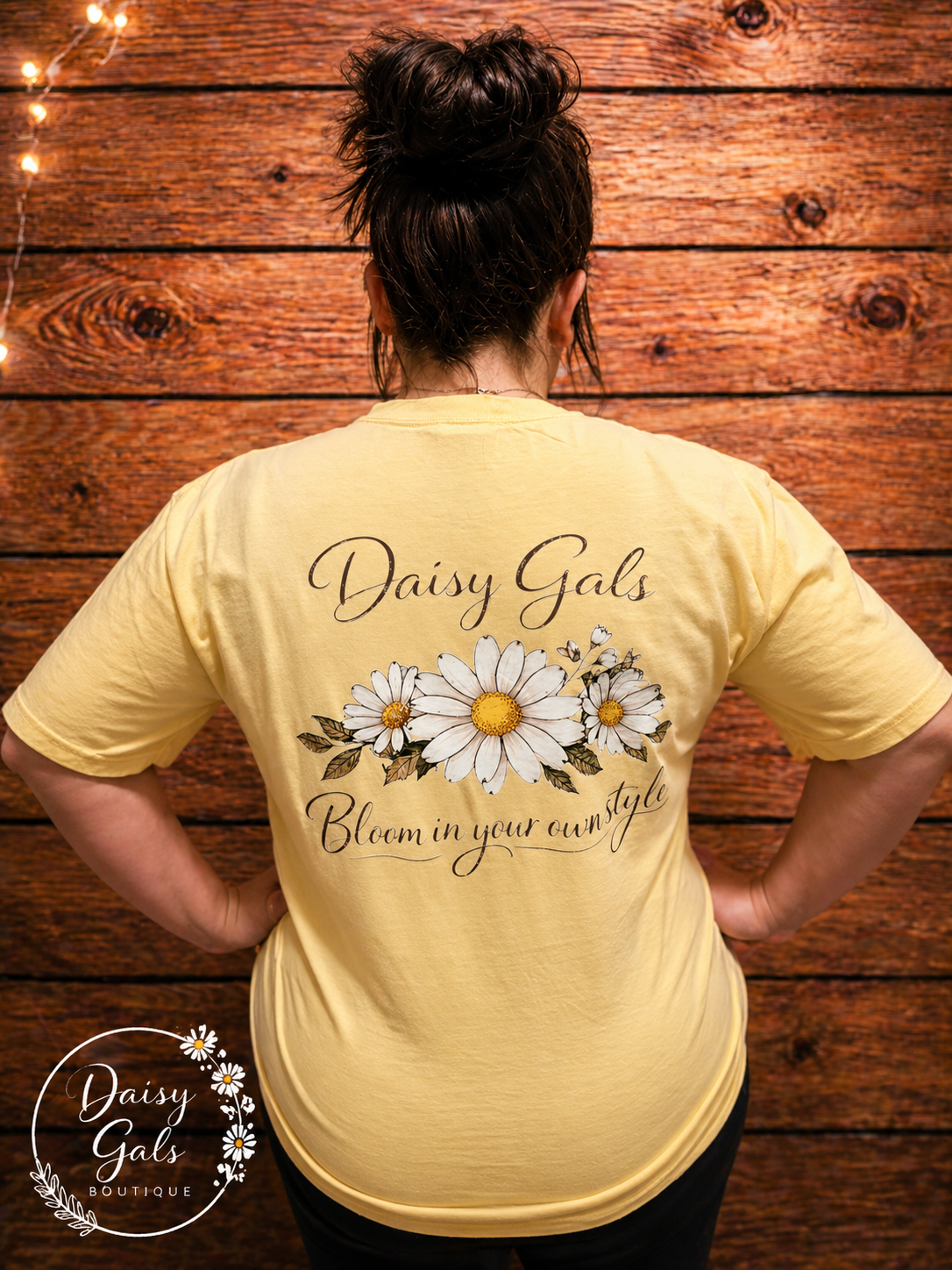 Daisy Gals Graphic T-Shirt Yellow
