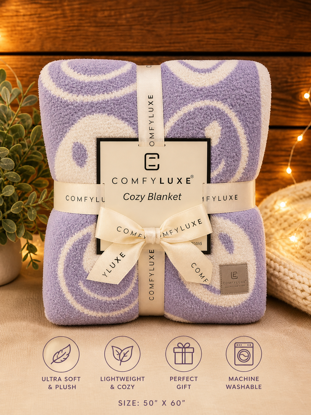 ComfyLuxe Ultra-Soft Throw Blanket