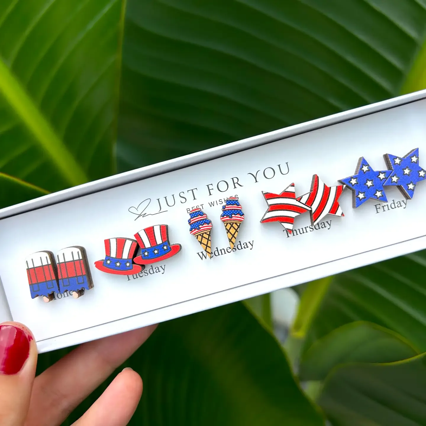 Patriotic Spirit Earrings Set