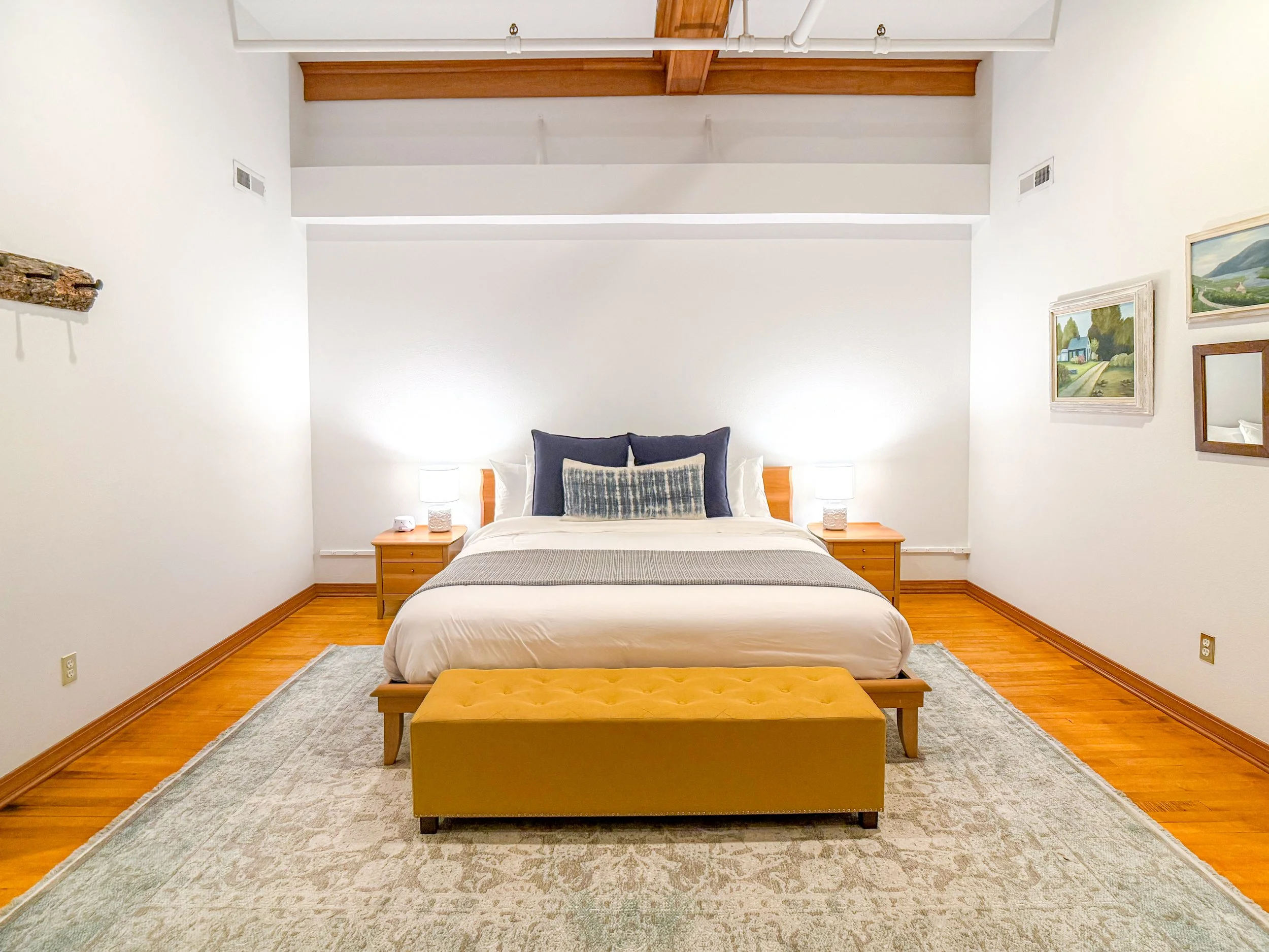 Bedroom at Late Checkout WY vacation rental in Sheridan Wyoming — thoughtfully appointed with quality linens