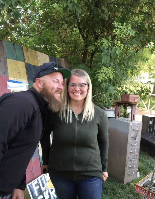 Tyler and Kayla at Born in a Barn, before they hosted anyone