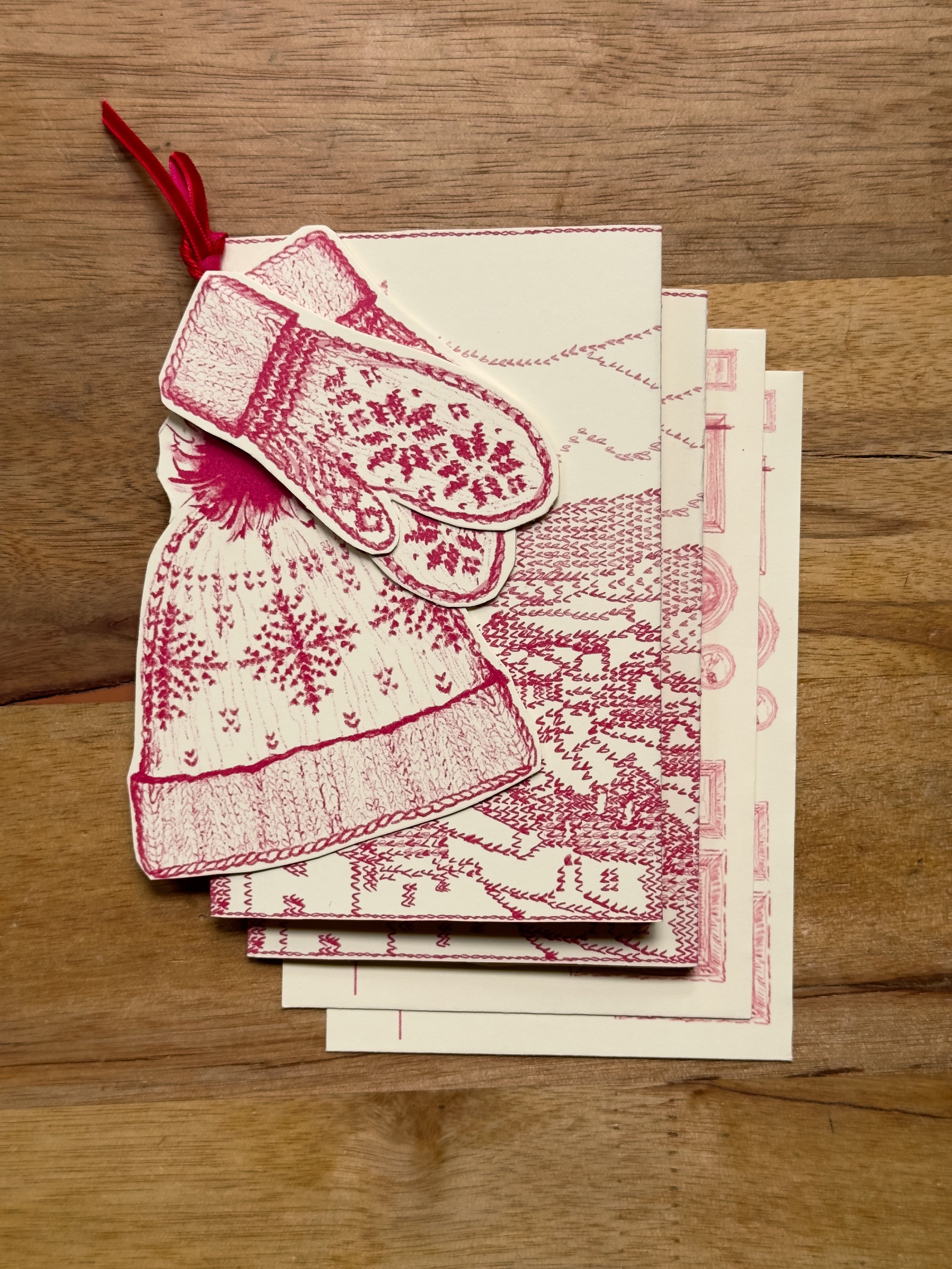PREORDER: Hand-cut Après-Ski Scarf Card