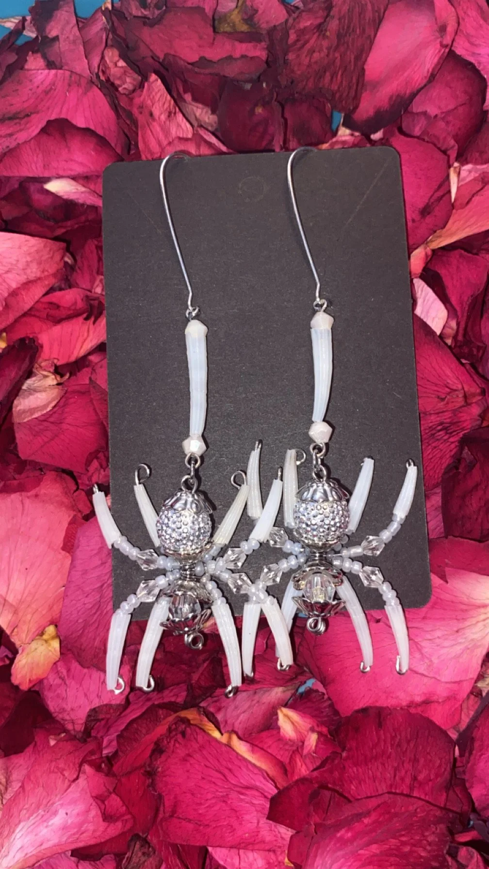 Dentalium Beaded Spider Dangles