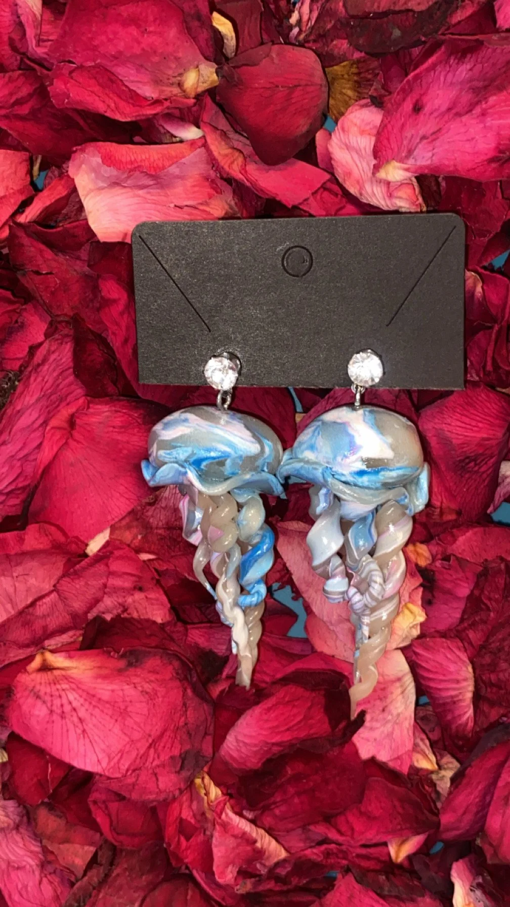 Cotton Candy Polymer Jellyfish Dangles