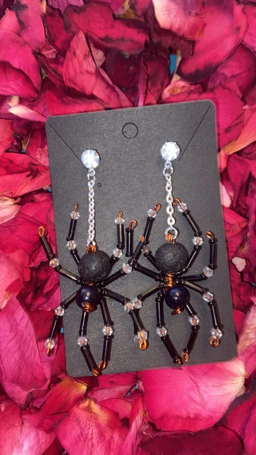 Beaded Spider Dangles