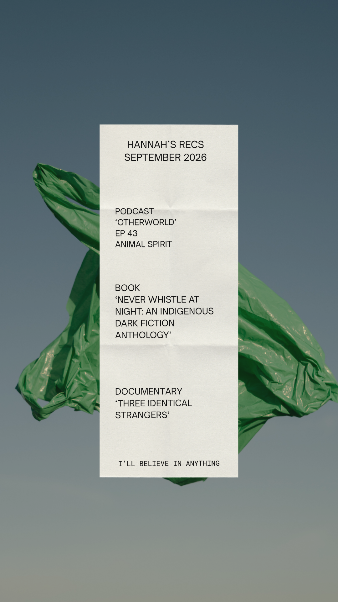 Hannah’s September Recommendations 