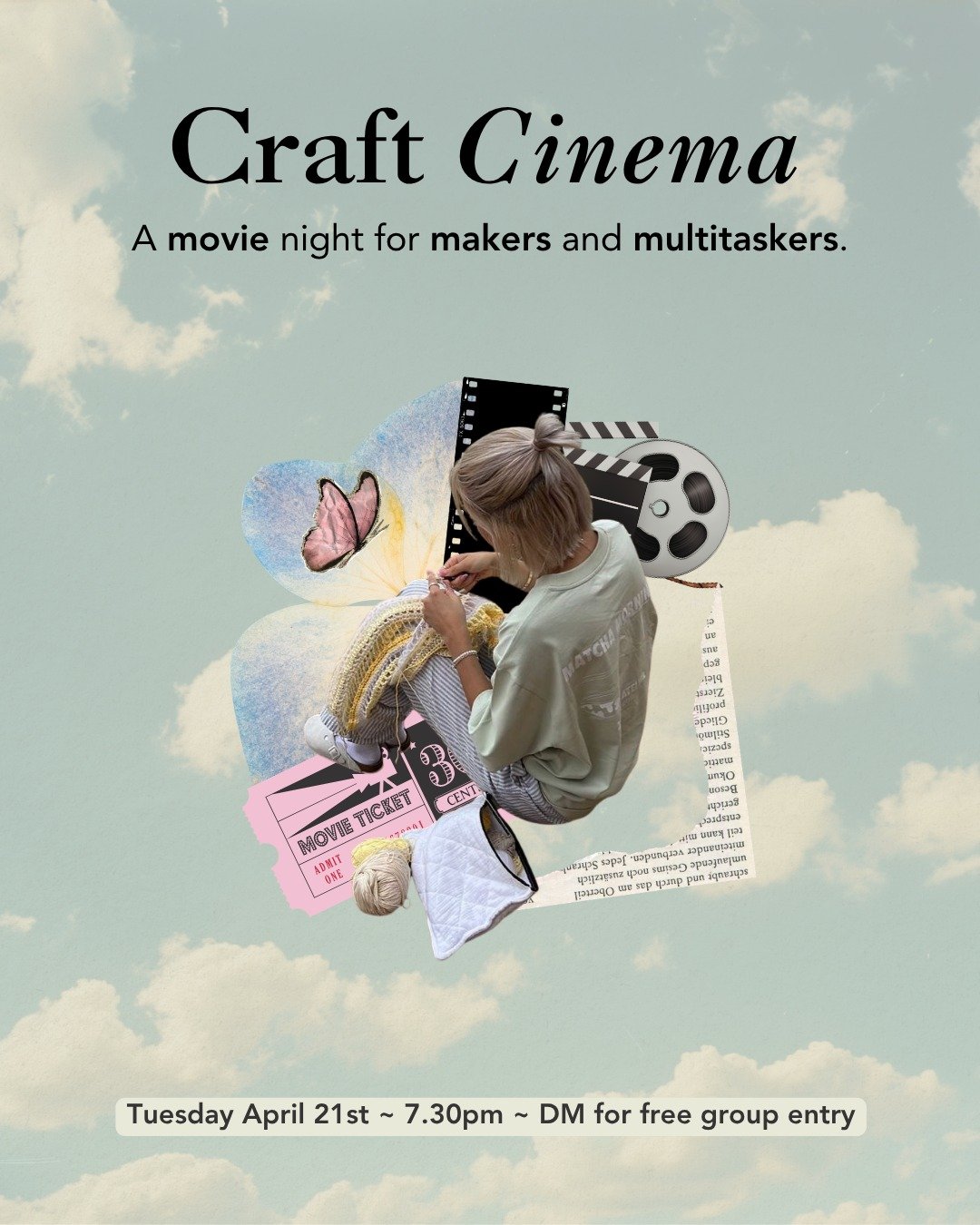 Somewhere over the rainbow&hellip; we&rsquo;re crafting instead of scrolling ✨🌈 *The Wizard of Oz* (1939) at Craft Cinema&mdash;it's seriously going to be so cute! BYO crafts, get taken away into movie land and maybe realise you had what you needed 