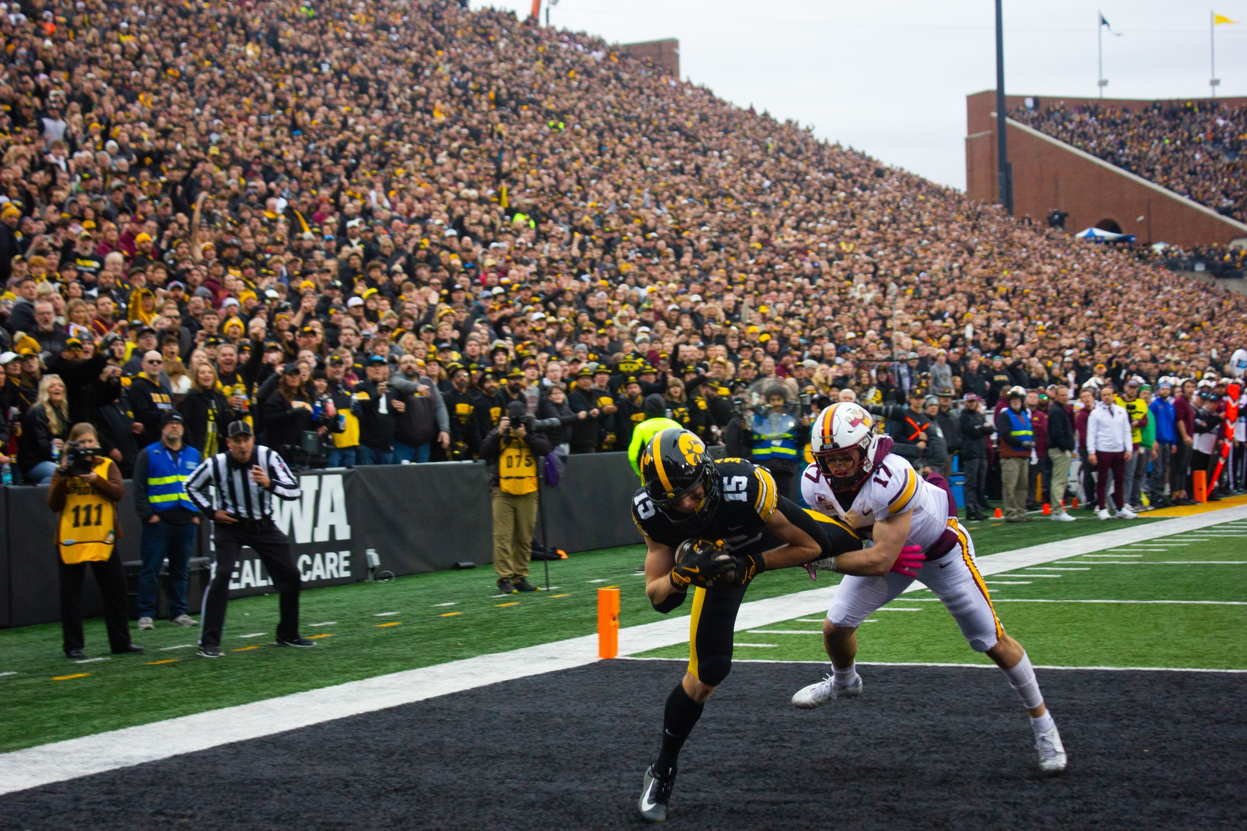Iowa Football, Vander Zee Touchdown
