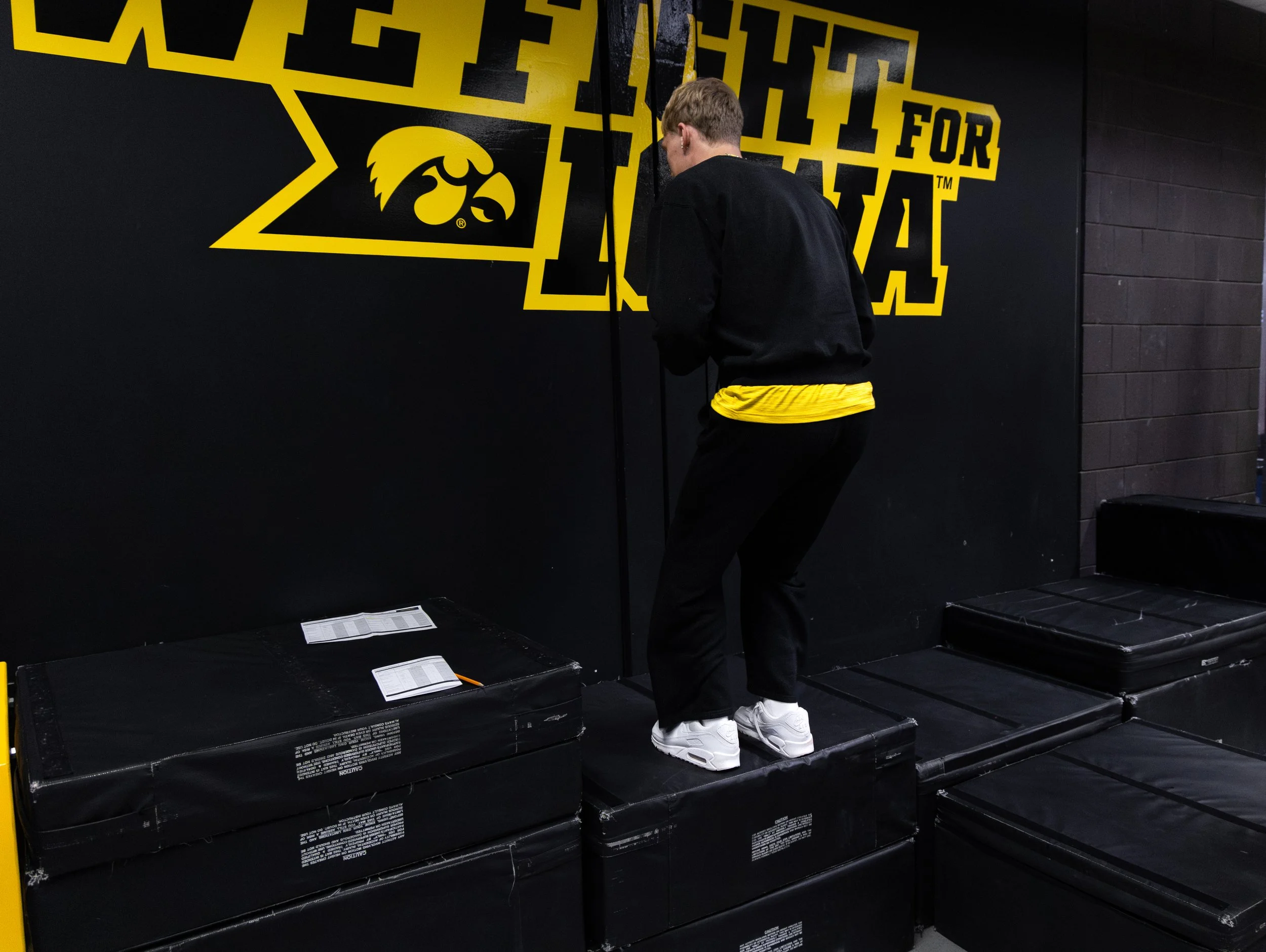 Iowa Football, Iowa Cheerleading, Austin Beam