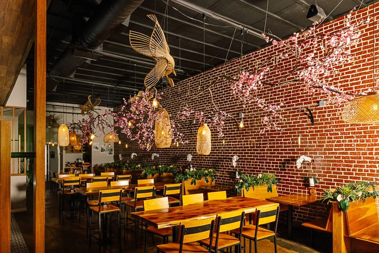 Ngon's Dallas location main dining area