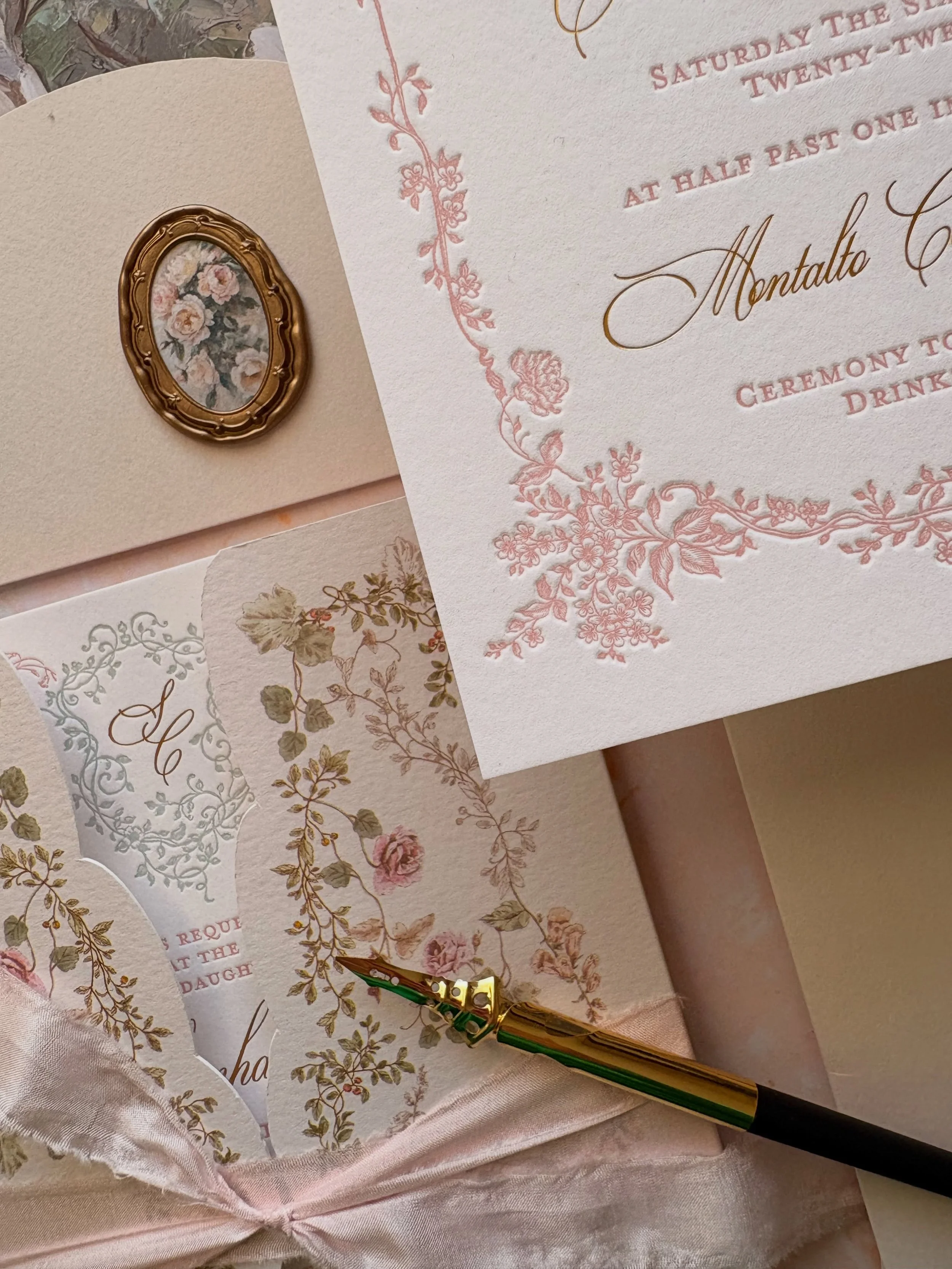 This was a labour of love for a wonderful bride who loves wedding stationery as much as me. Just peek for now, but i can&rsquo;t wait to share this bespoke wedding stationery suite with you all ✨

Thank you @blush for making it happen 🤍

#weddingsta