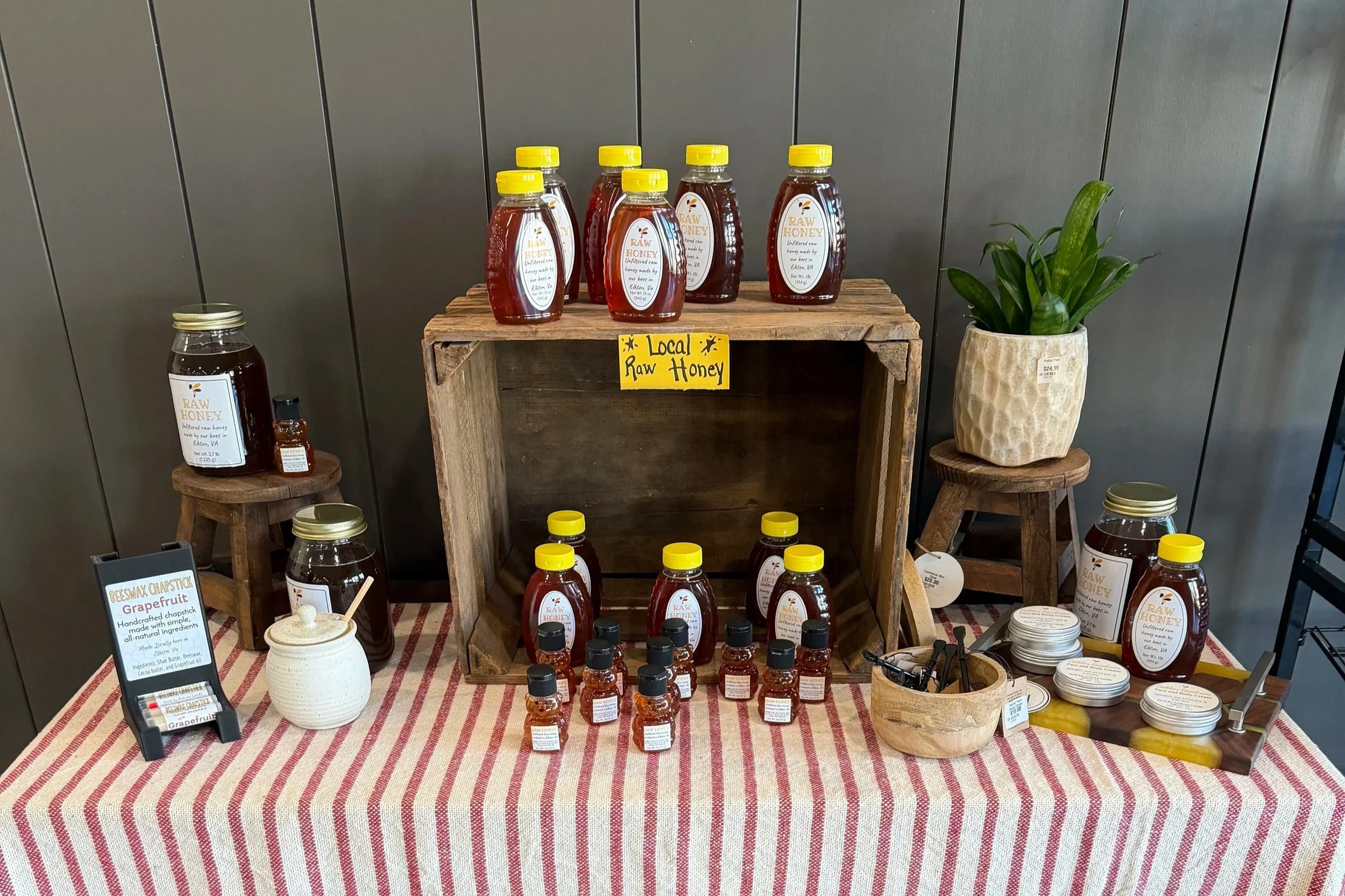 Local Raw Honey sourced and processed in Elkton, VA/ Shenandoah Valley