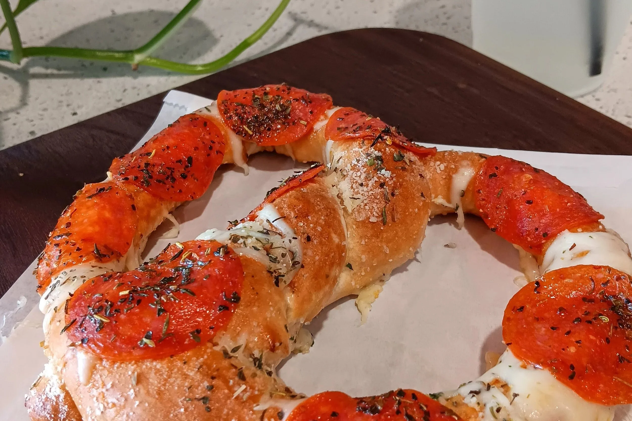 Specialty Soft Pizza Pretzel baked fresh daily in Elkton, VA 