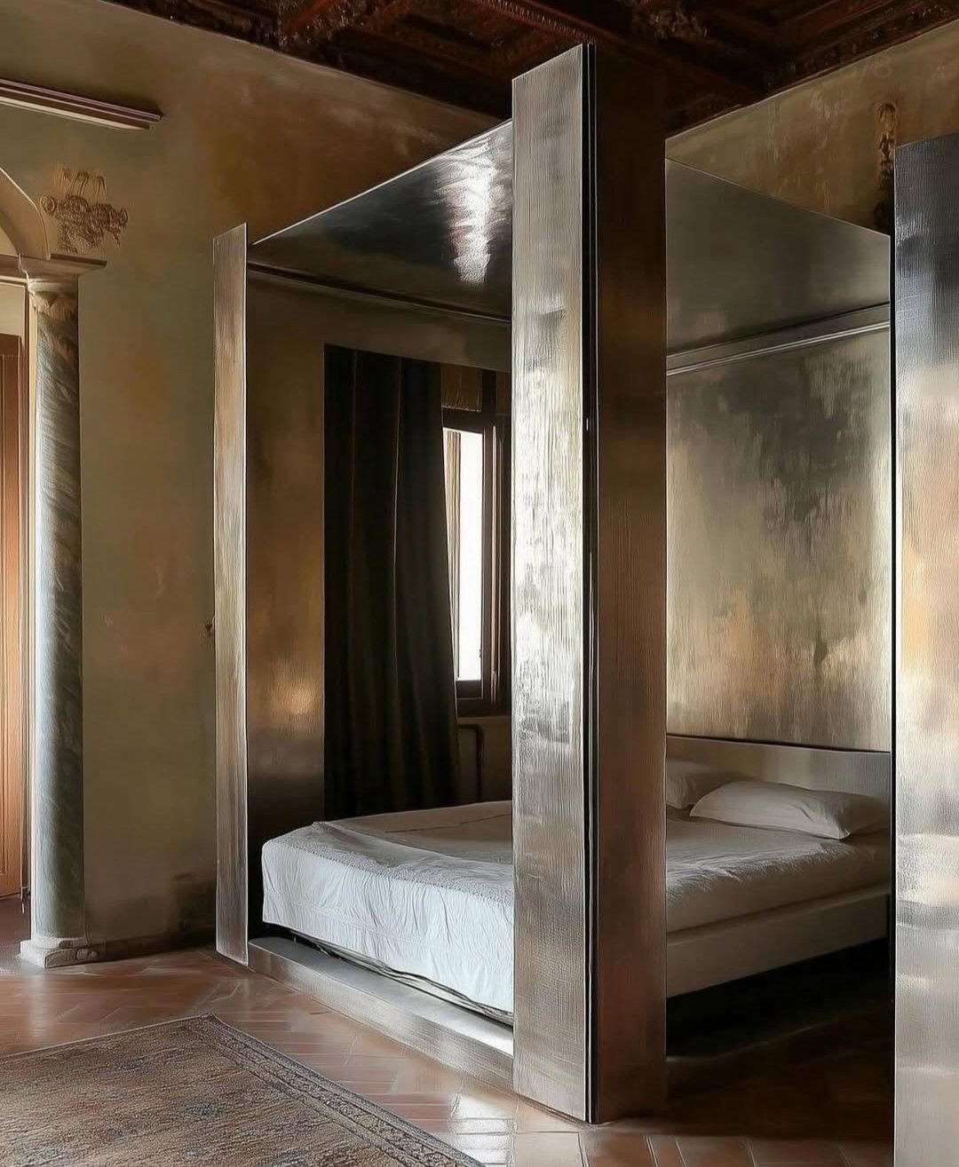 SILVER LINING | Bedroom Edition #interiordesign #silver #metal #bedroom #bedroominspo