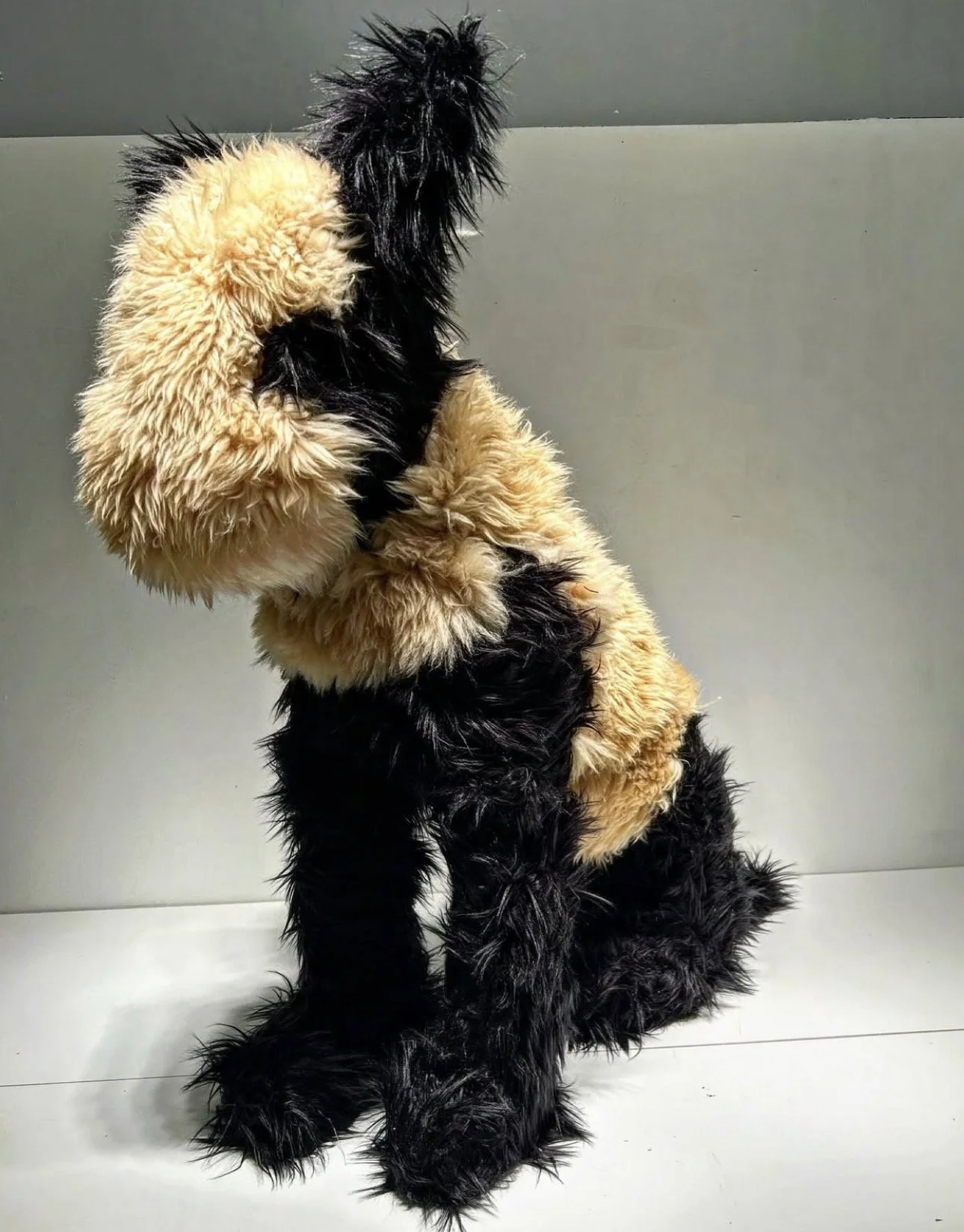 The Unknown,
17" width, 38" tall, 38" depth,
Wooden Sculpture,
Year 2024,

This piece represents a complete shift from my original plan to the final result. I initially intended to create a sculpture of a dog, but as I began working with the heavy, t