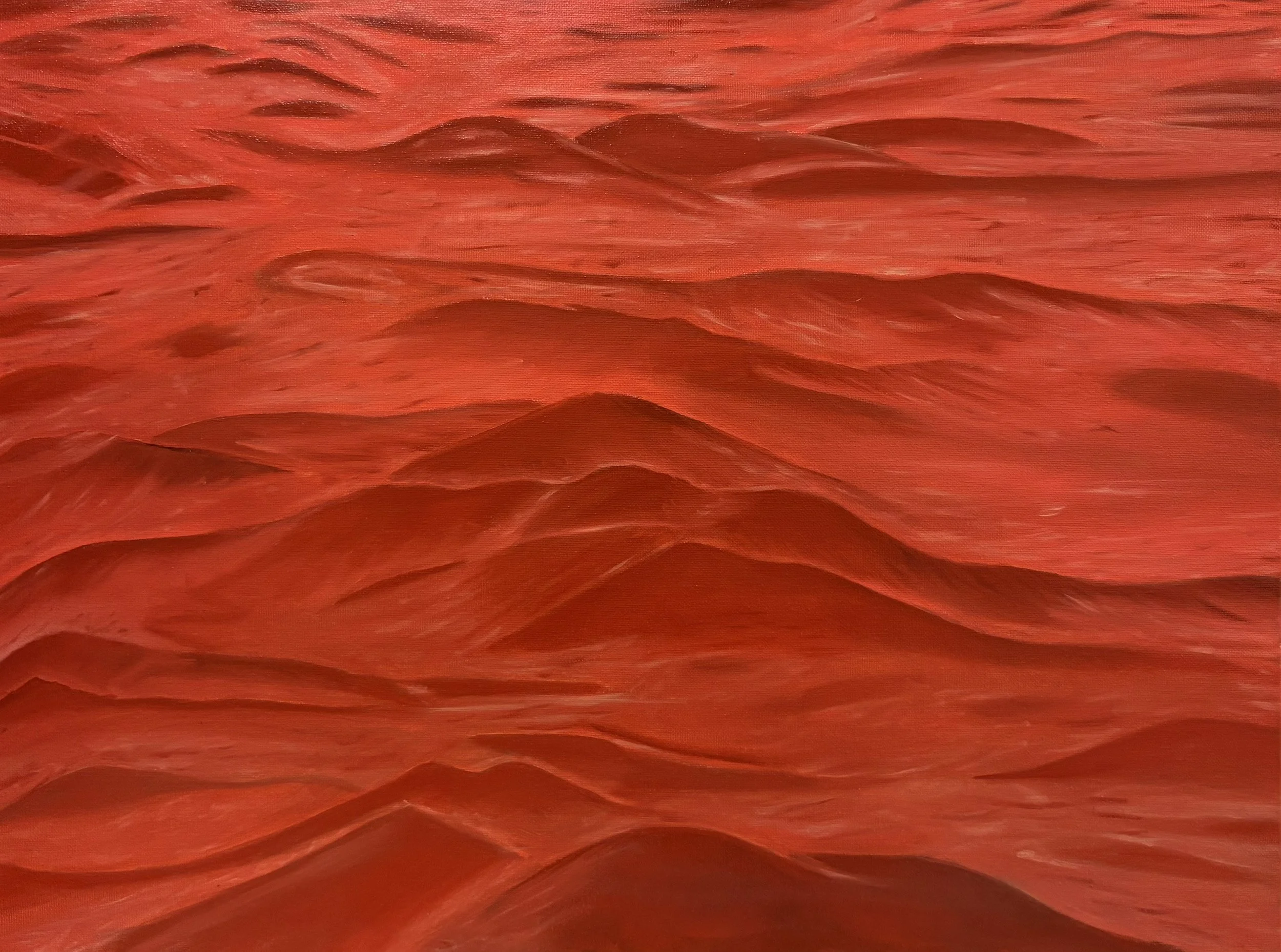 Waves,
18’x24”,
Oils on canvas,
Year 2025,

This series of three paintings is an exploration of movement and the unpredictable nature of the sea. Across each canvas, I practiced letting the lines of the water take me where they wanted to go, resultin