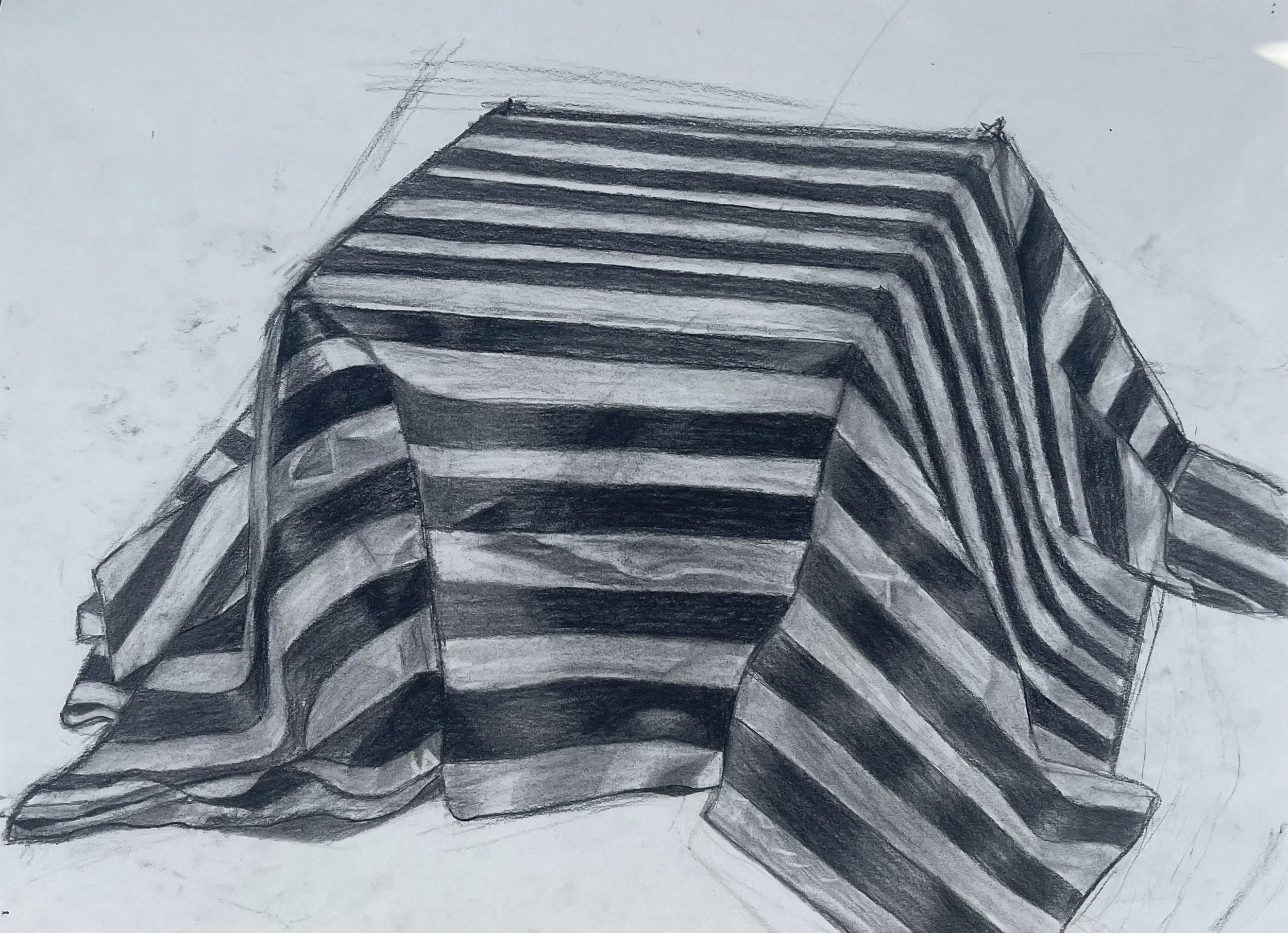 Charcoal on Paper,
Year 2022