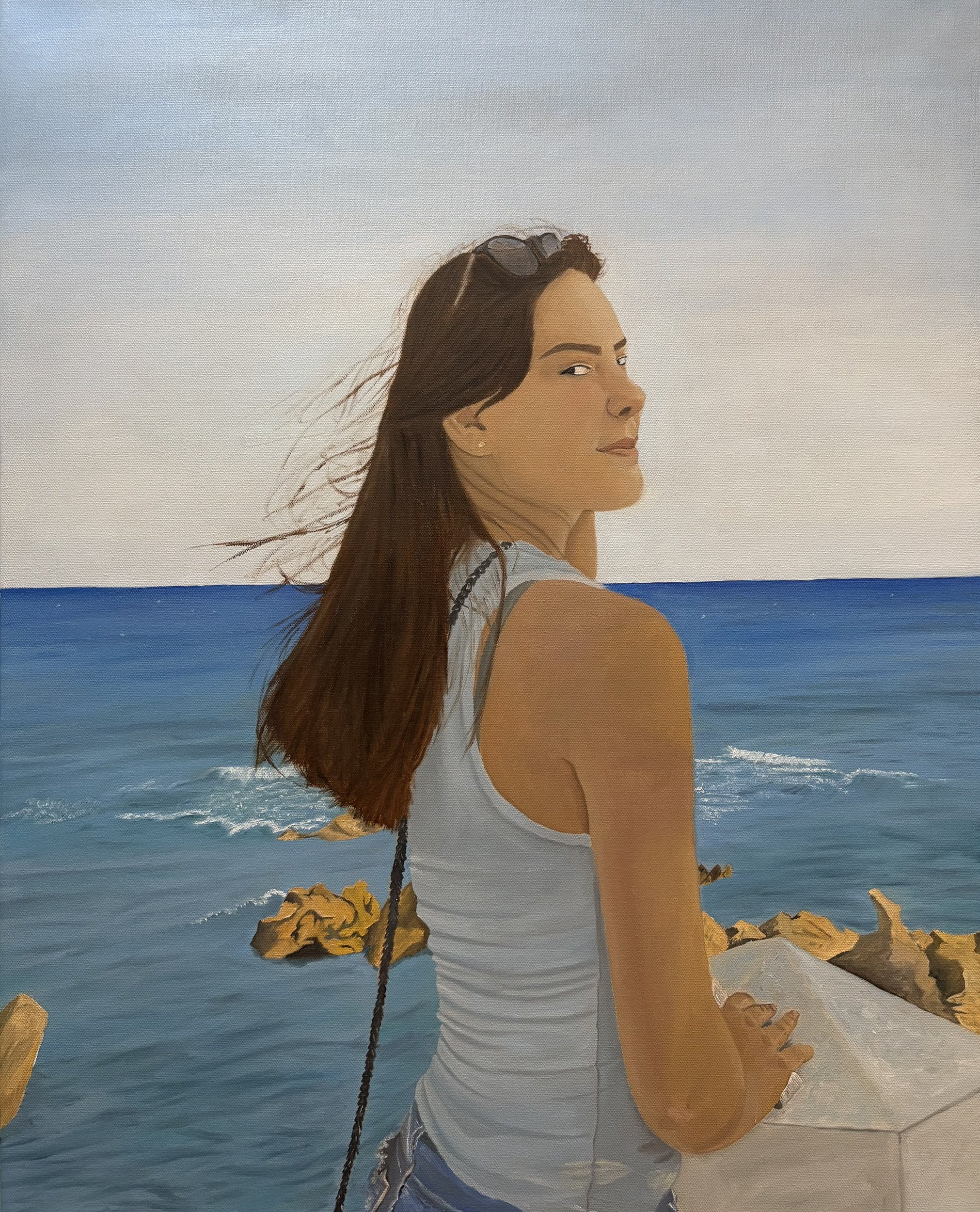 Captured Memory,
24"x36",
Oils on Canvas,
Year 2025,

This self-portrait bridges my technical skills with my personal connection to the outdoors. While I started with the goal of a perfect likeness, the final piece became more about the atmosphere of
