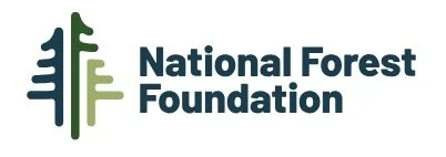 Logo of the National Forest Foundation with a stylized tree icon and the organization's name.