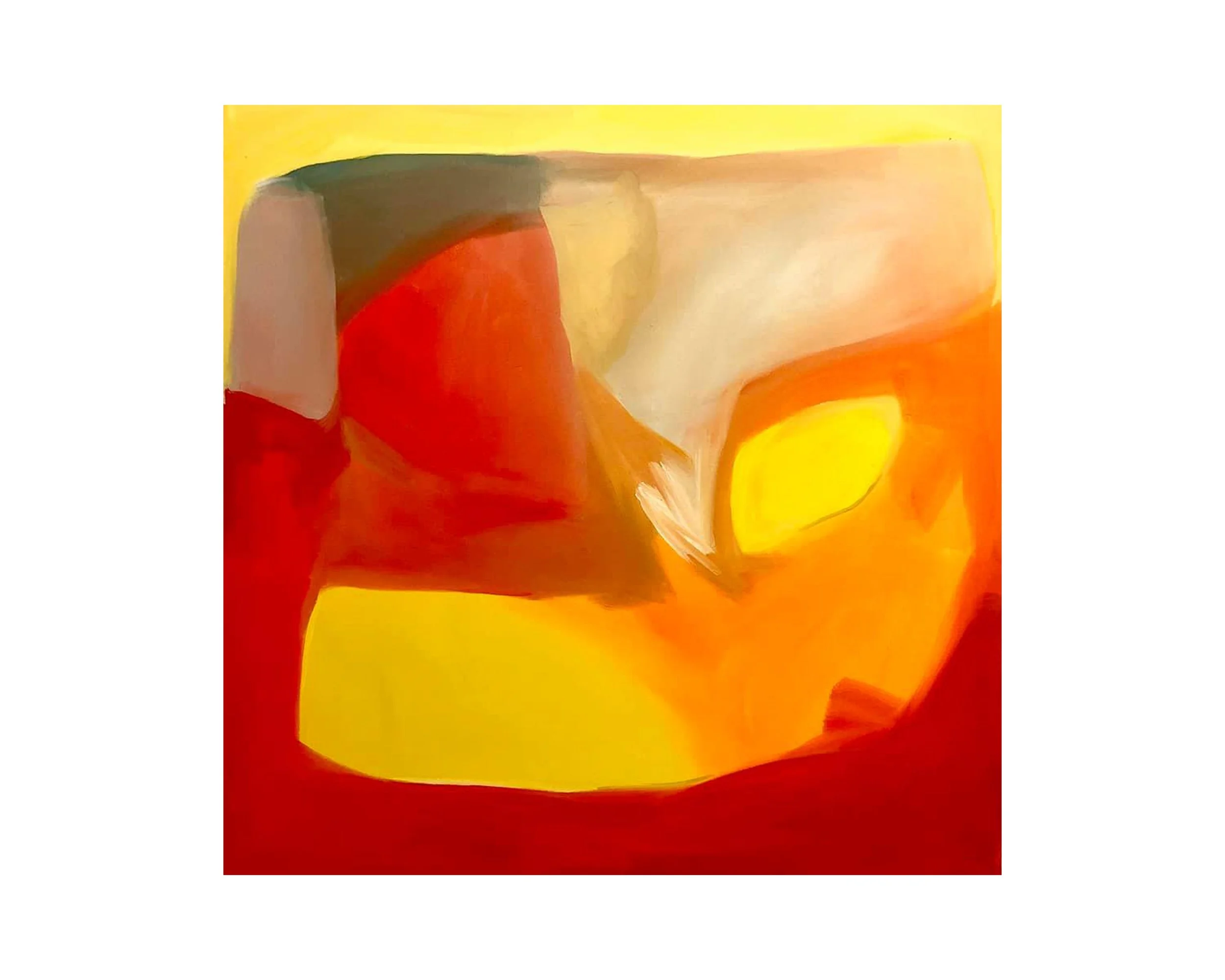 Inside the Rock. Acrylic on canvas, 48 × 48 in.
