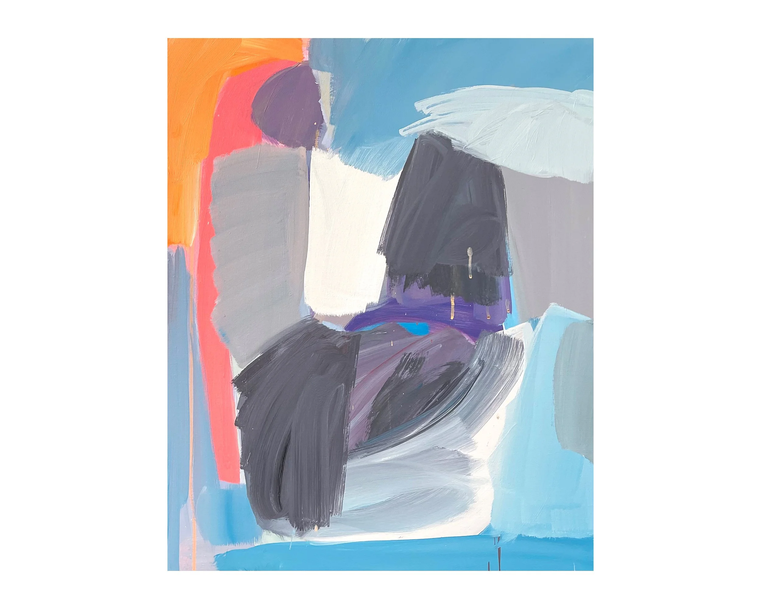 Mystery. Acrylic on canvas, 24 × 30 in., 2020–2022. Series: Oracle of Associated Light