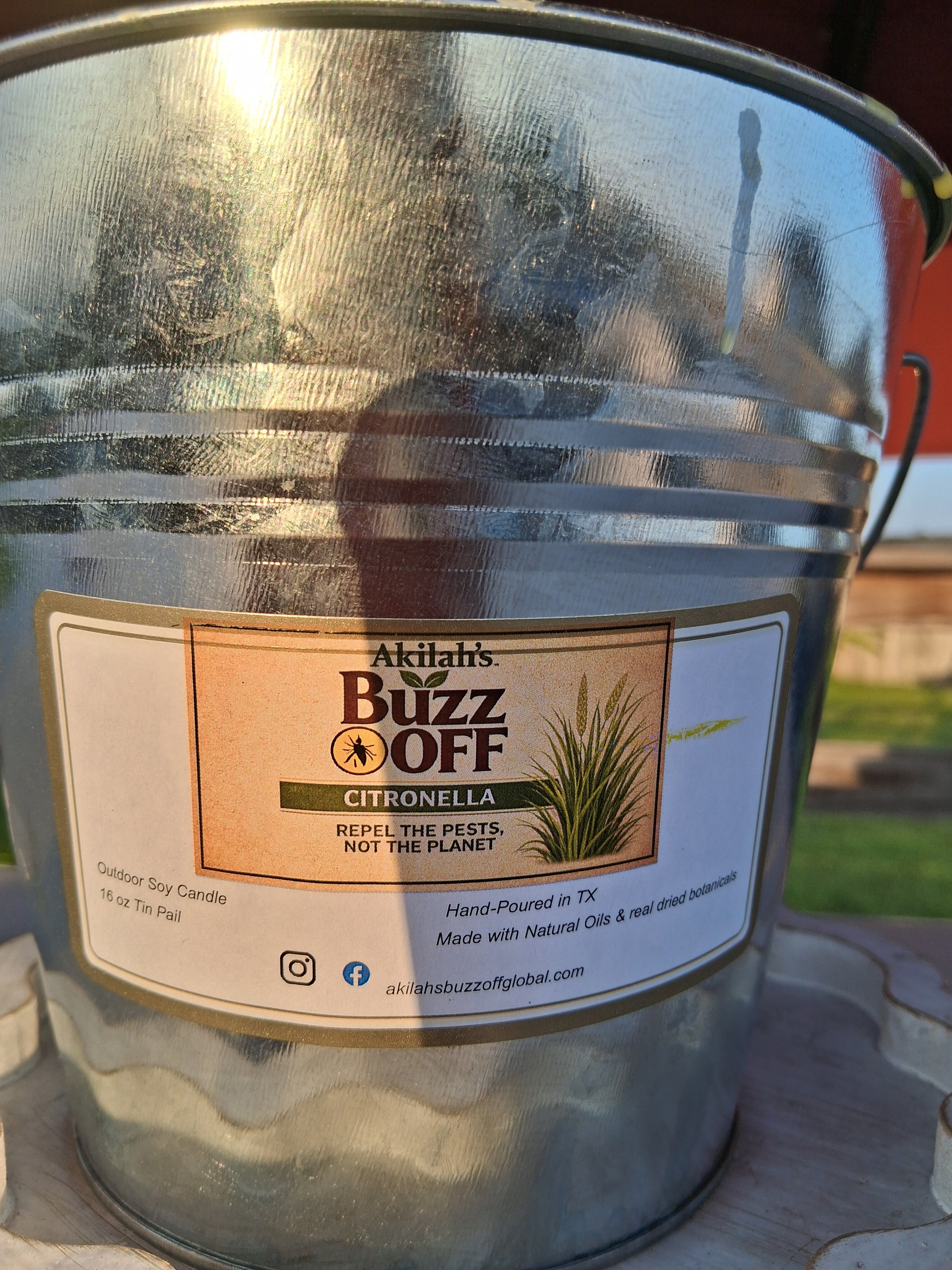 Akilah's Buzzoff Outdoor Soy Candle