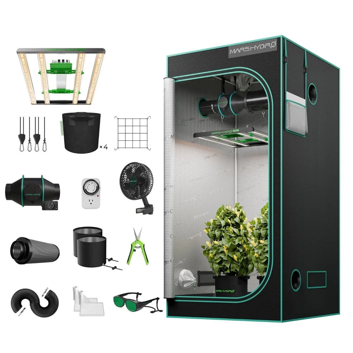 Complete Grow Tent Kit - 3'x3'