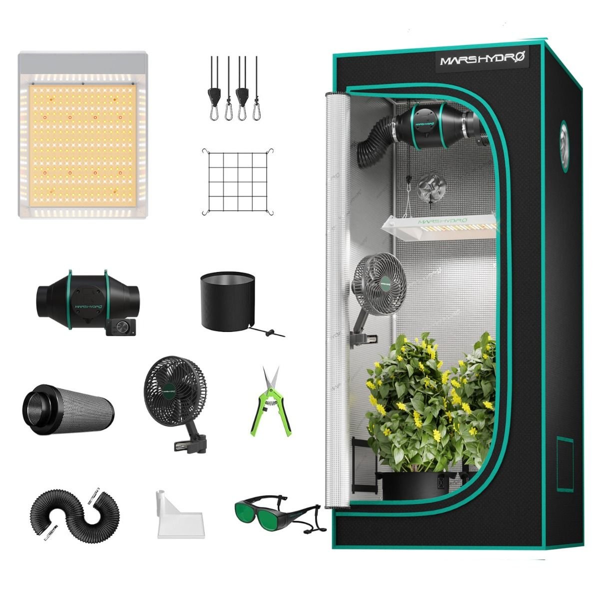 Complete Grow Tent Kit: 2 x 2 x 4.5