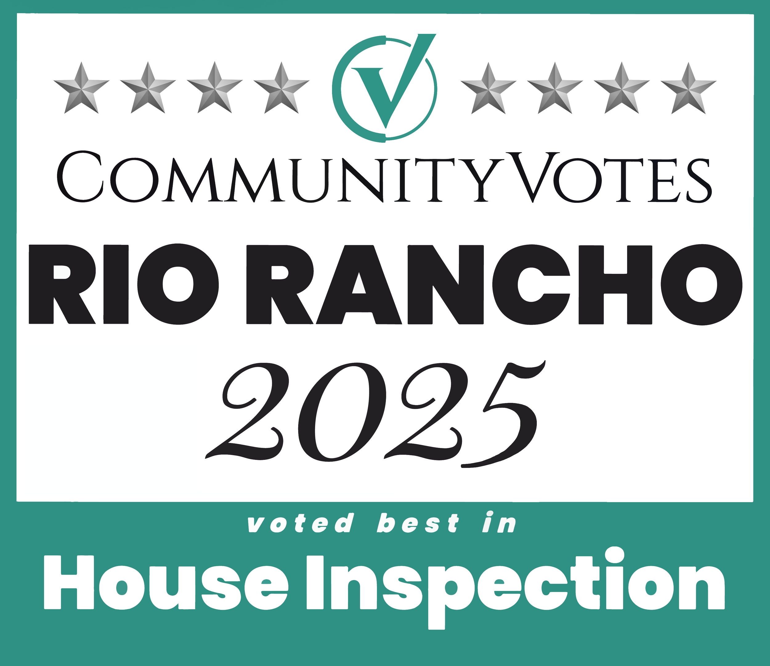 Quail Creek Home Inspections, Voted best in Home Inspections in Rio Rancho NM, 2025.