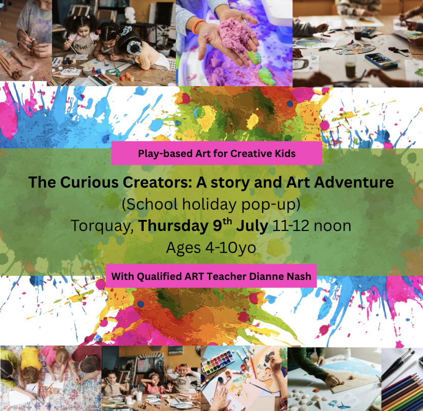 The Curious Creators: Pop Up Kids Art Class Torquay (Wednesday 9th July)