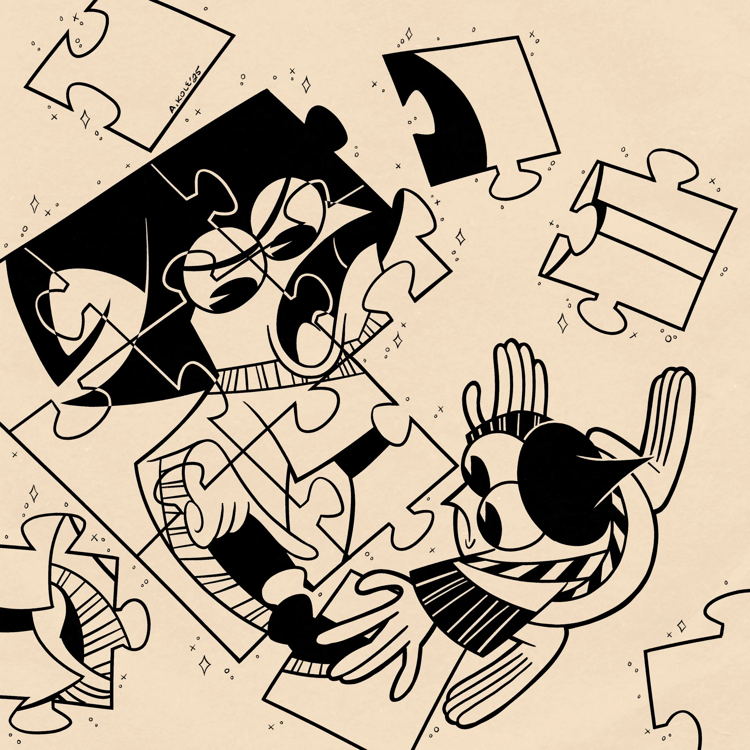 Day 26 Prompt: Puzzles "Polli was never good at puzzles..."