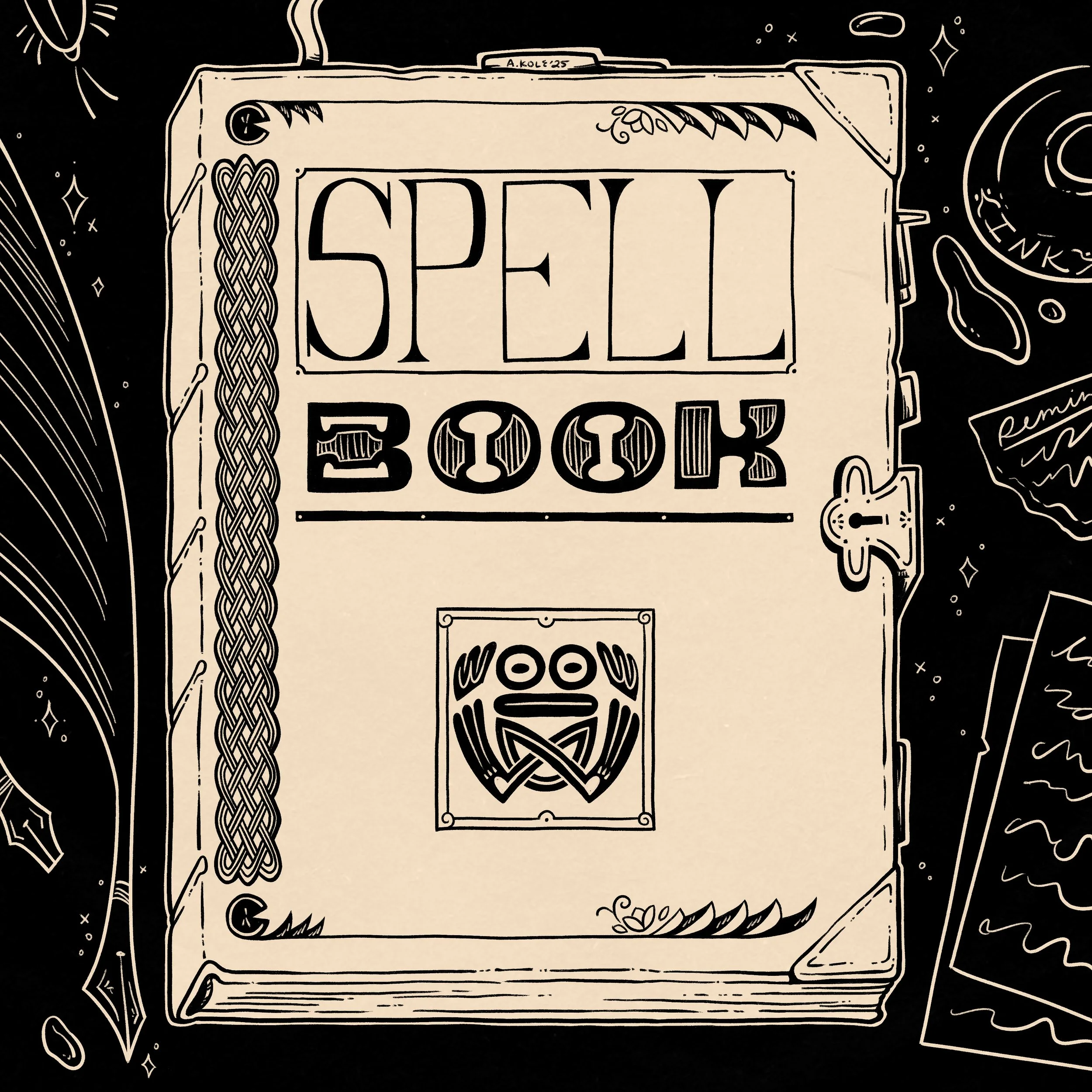 Day 17 Prompt: Ornate "Every wizard needs a spellbook"