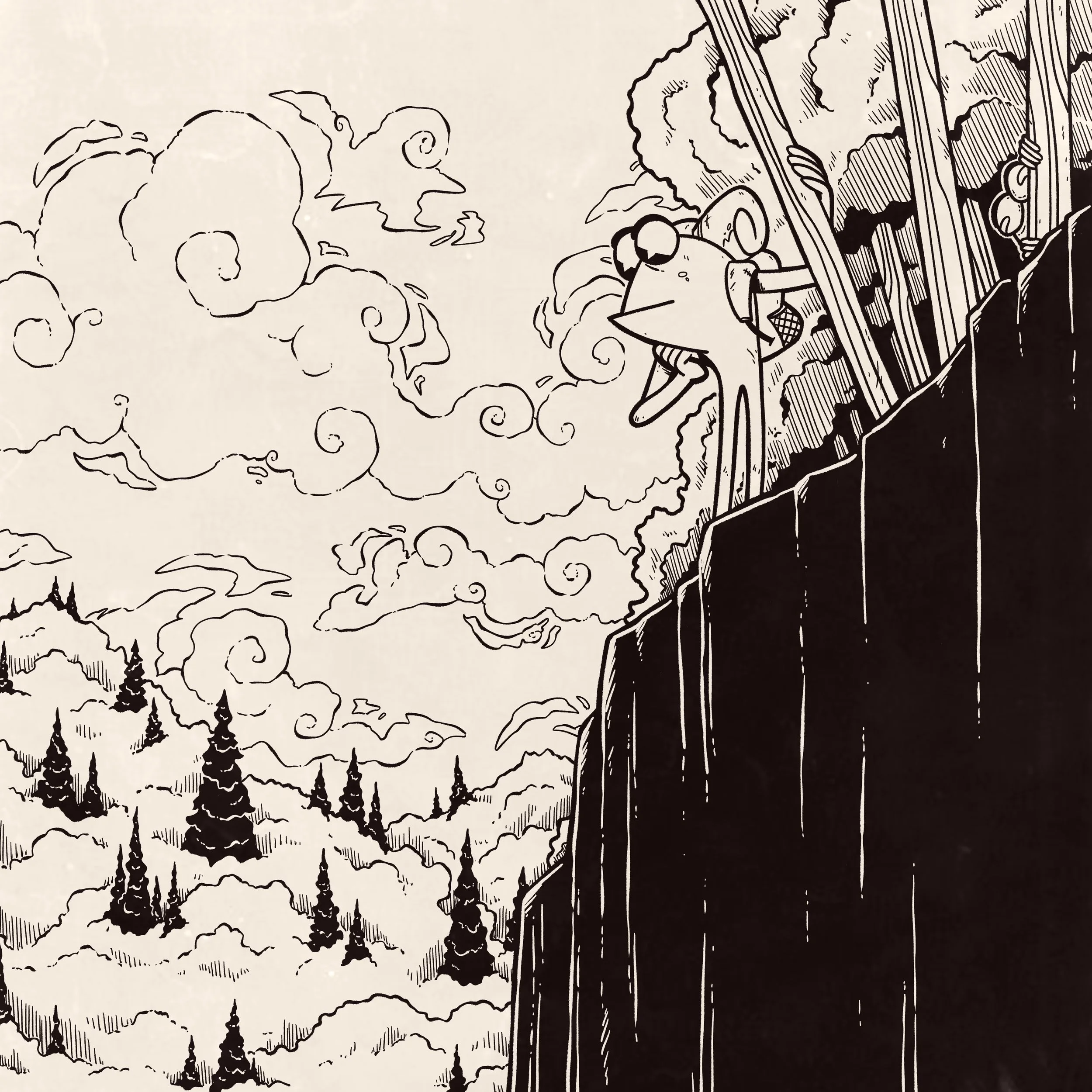 Day 19 Prompt: Ridge
"Zombies can't climb, right?"