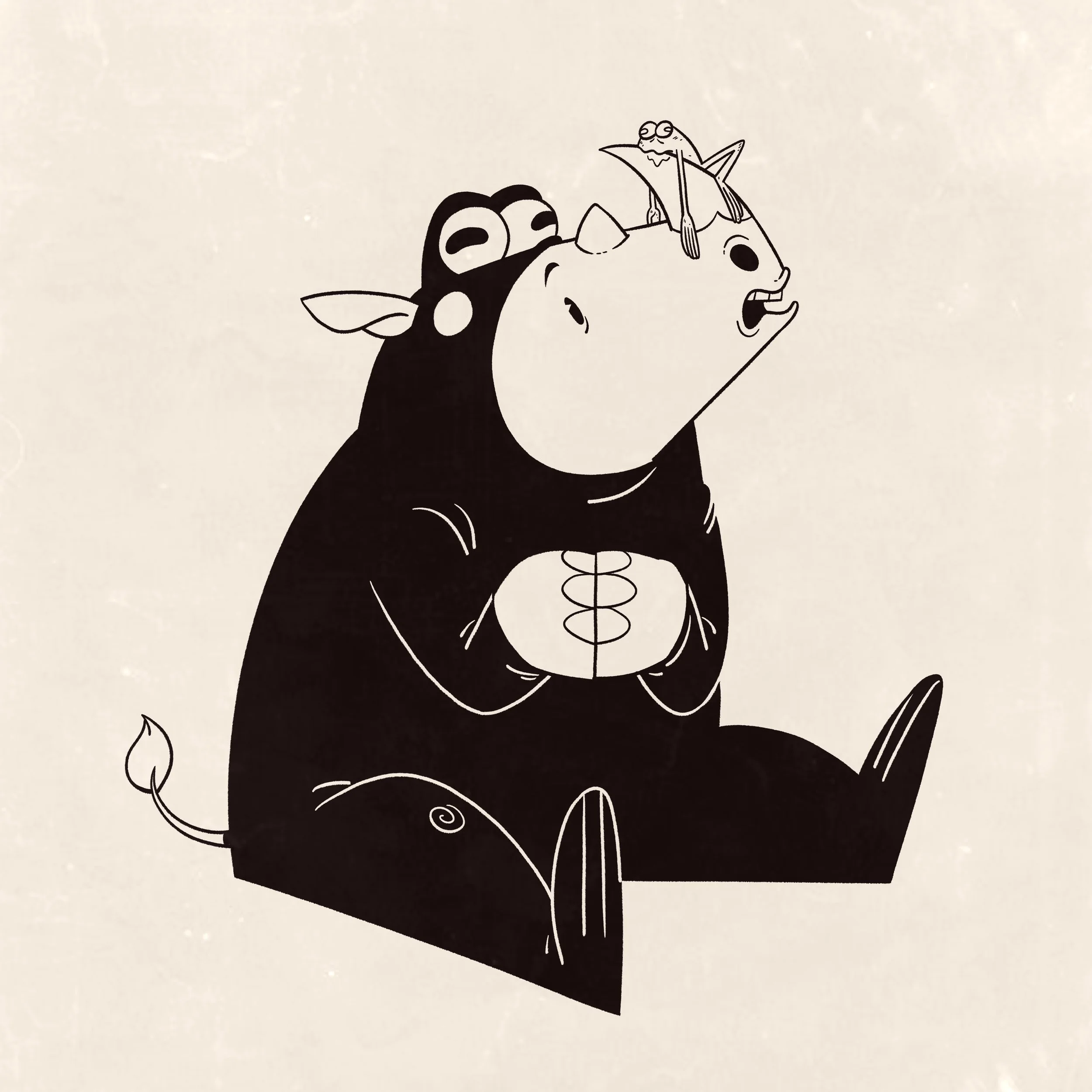 Day 21 Prompt: Rhino
"Can rhinos be infected by zombie frogs?"