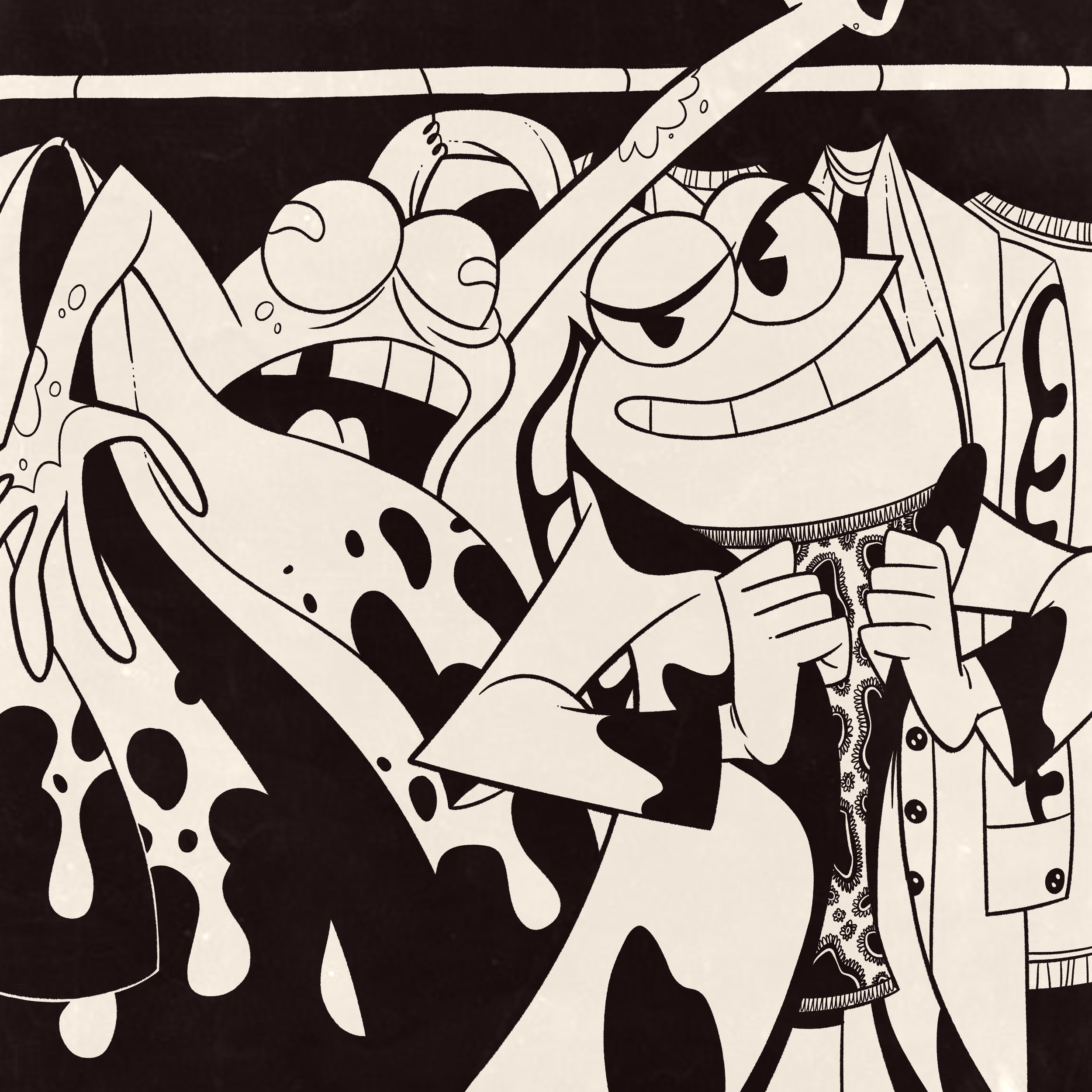 Day 04 Prompt: Exotic
"No time for a fashion show, gotta keep running!"