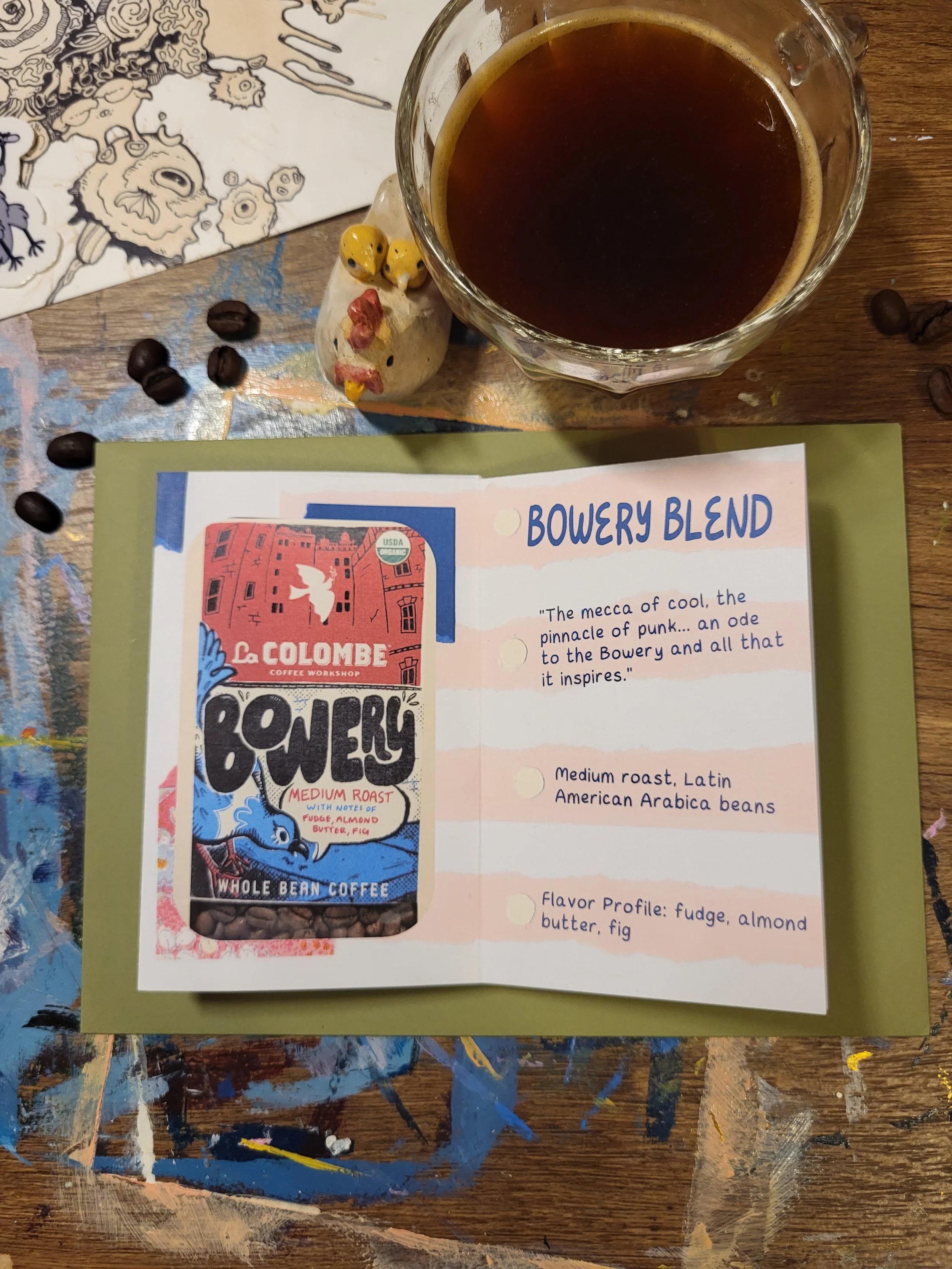 coffee zine on bean info page