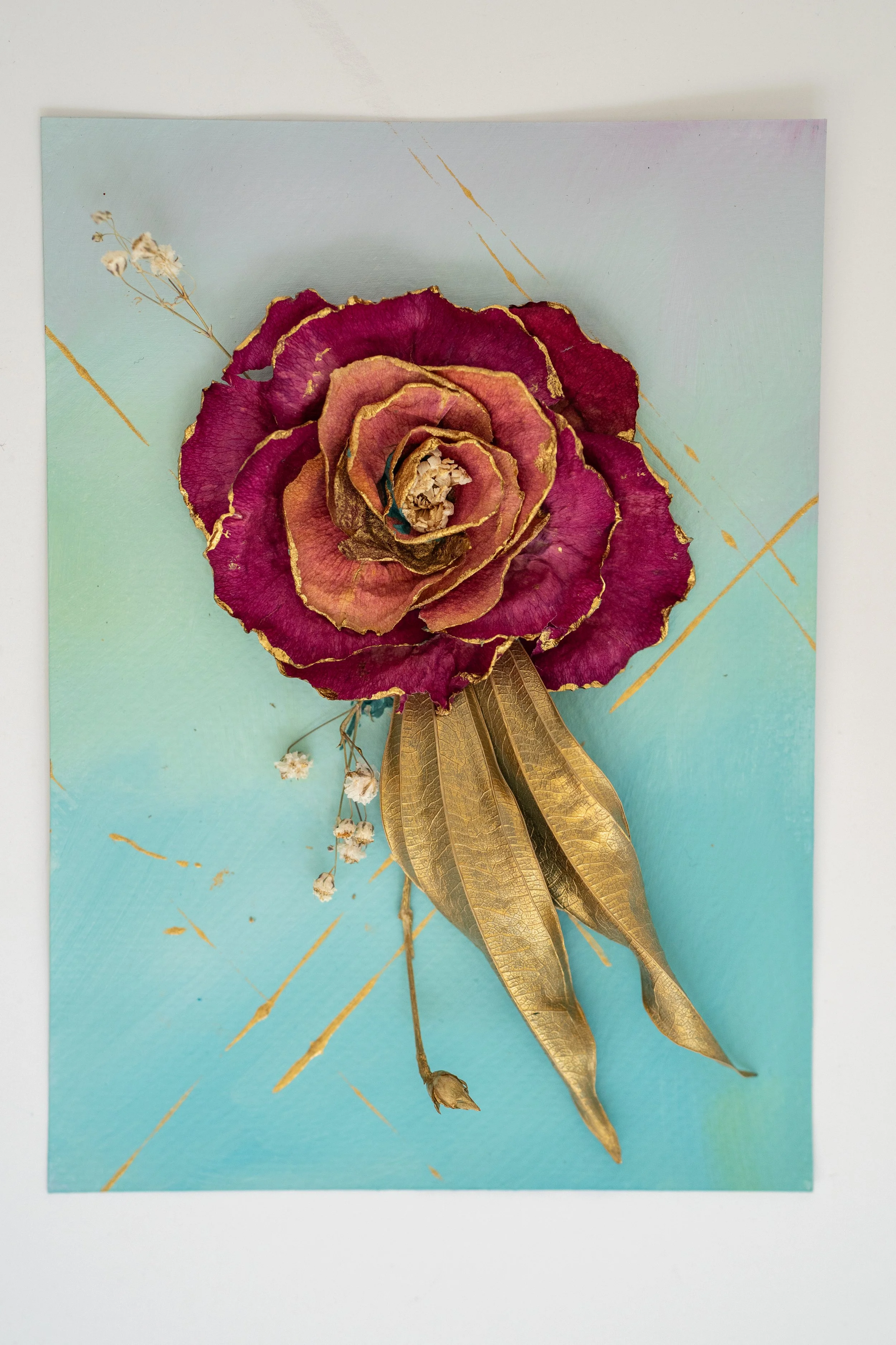 acrylic flower painting
