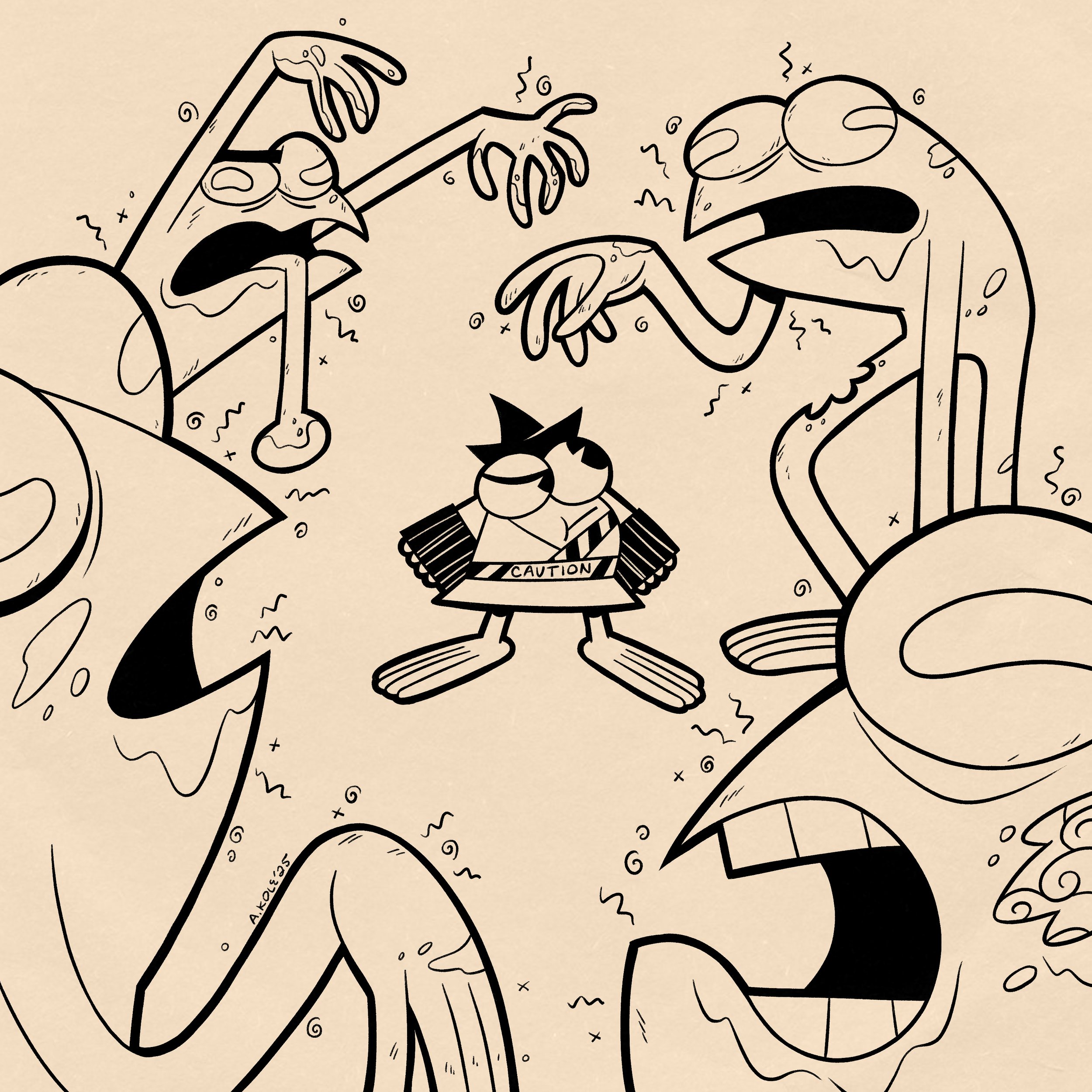 Day 30 Prompt: Vacant "Something about their vacant stares makes Polli suspicious..."