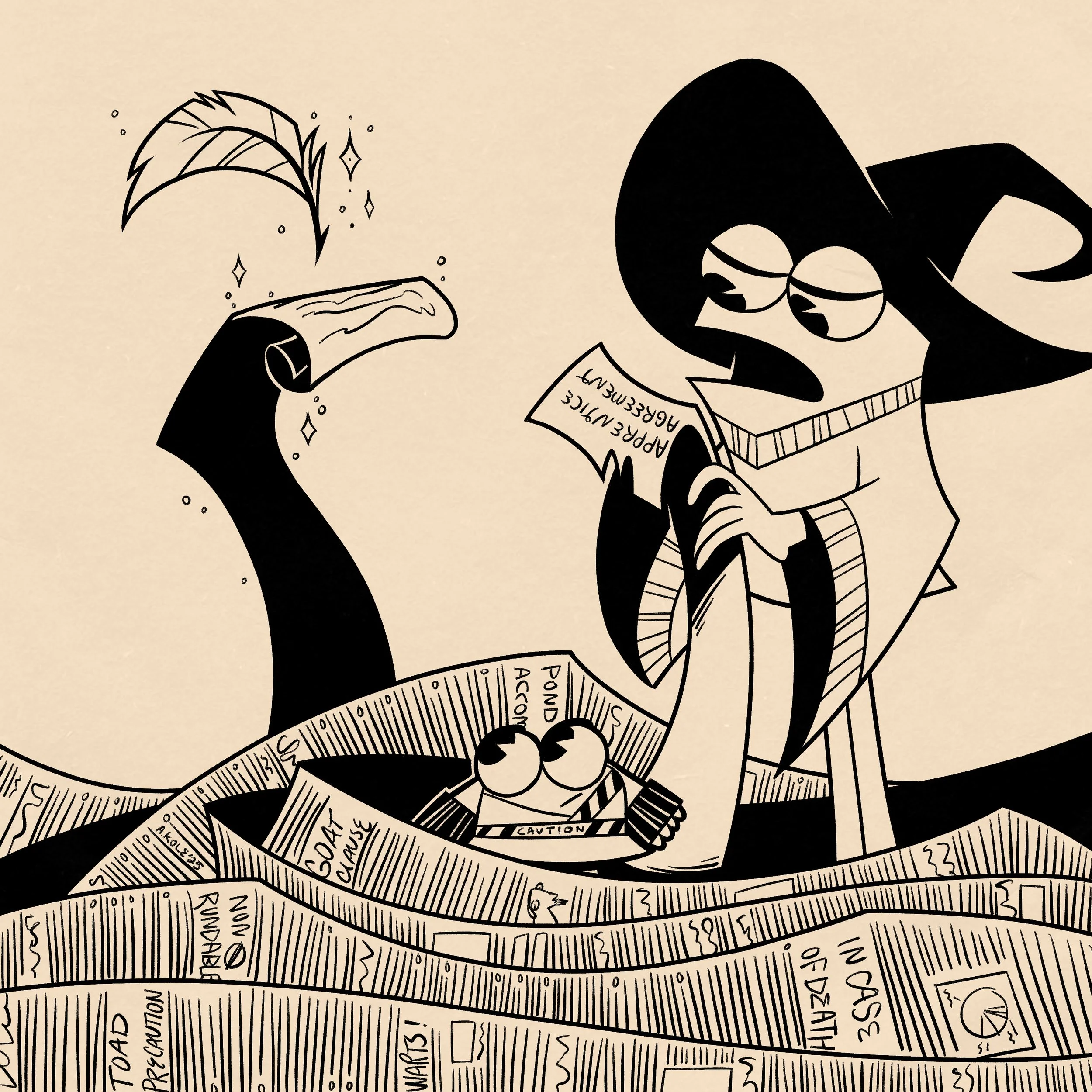 Day 18 Prompt: Deal "The 'Apprentice Deal' has more clauses than Polli can count"