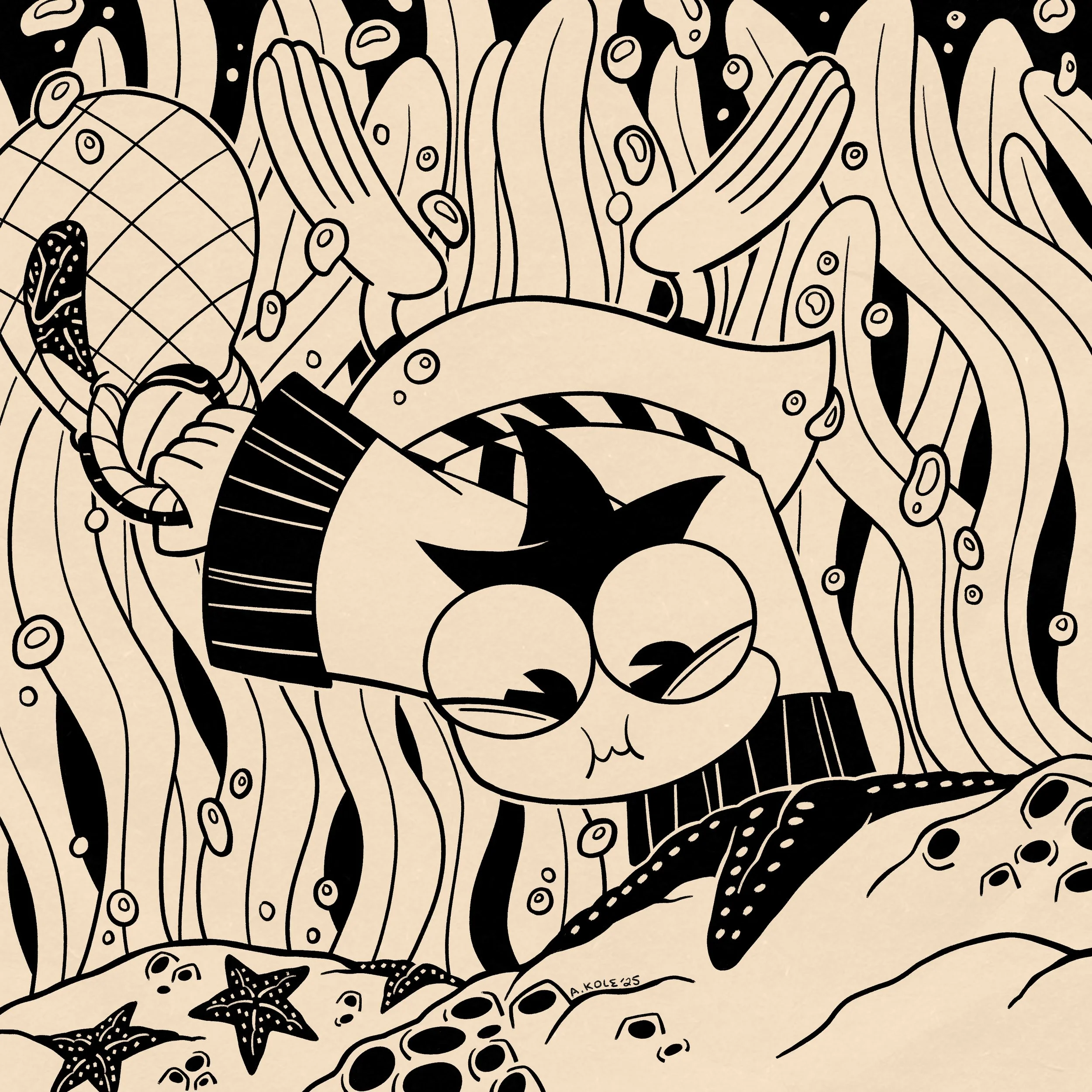 Day 07: Starfish "Collecting starfish for a spell"