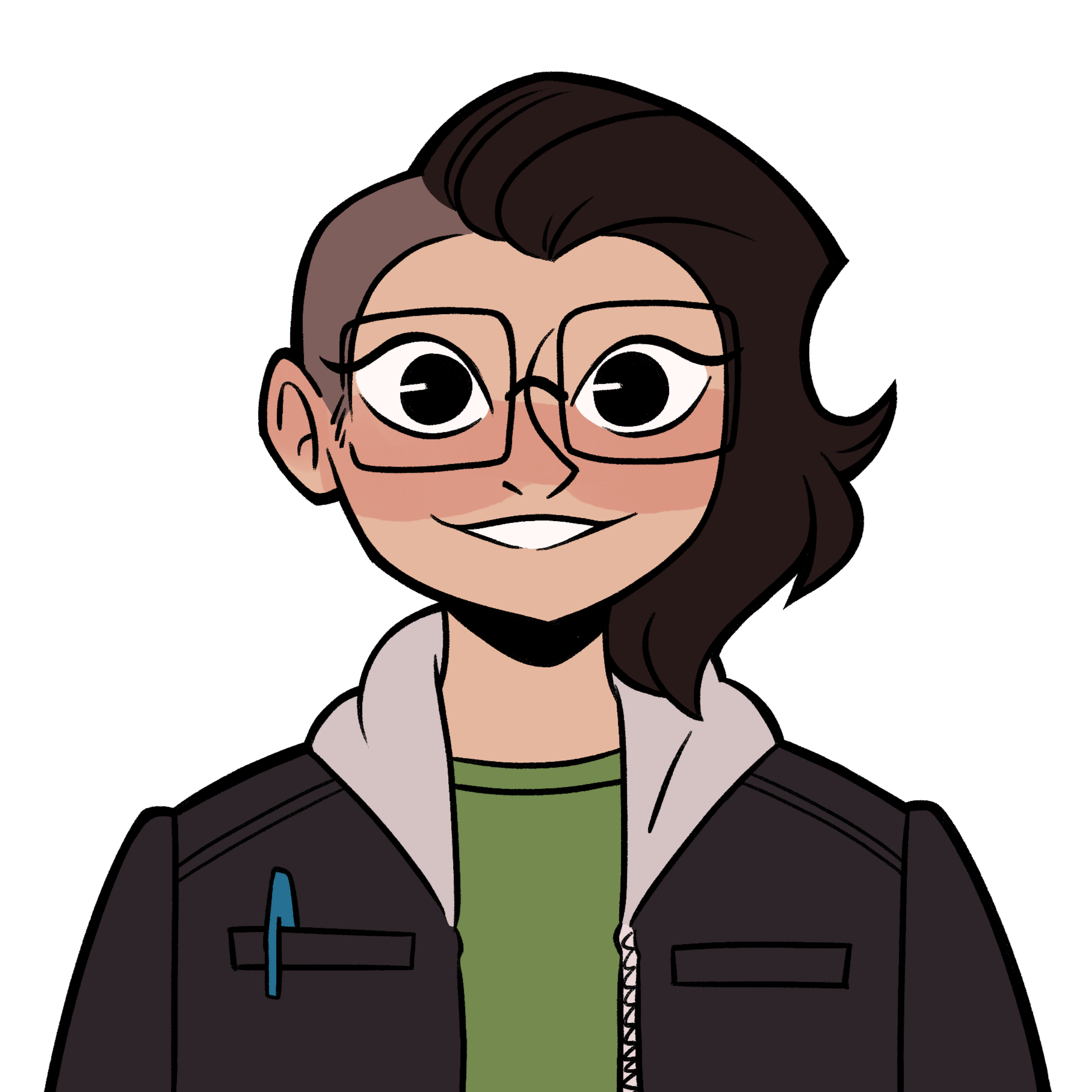 cartoon portrait of the author