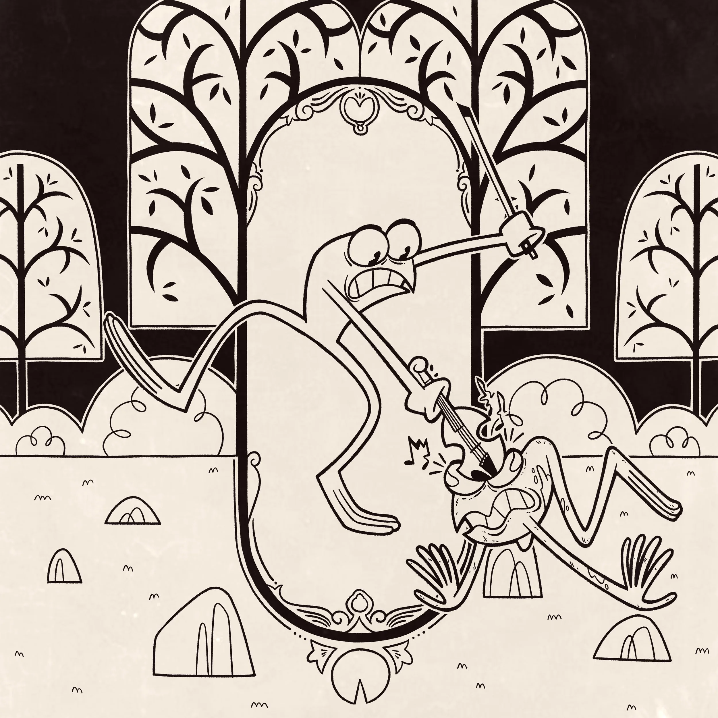 Day 30 Prompt: Violin
"Anything can be a weapon in a pinch"